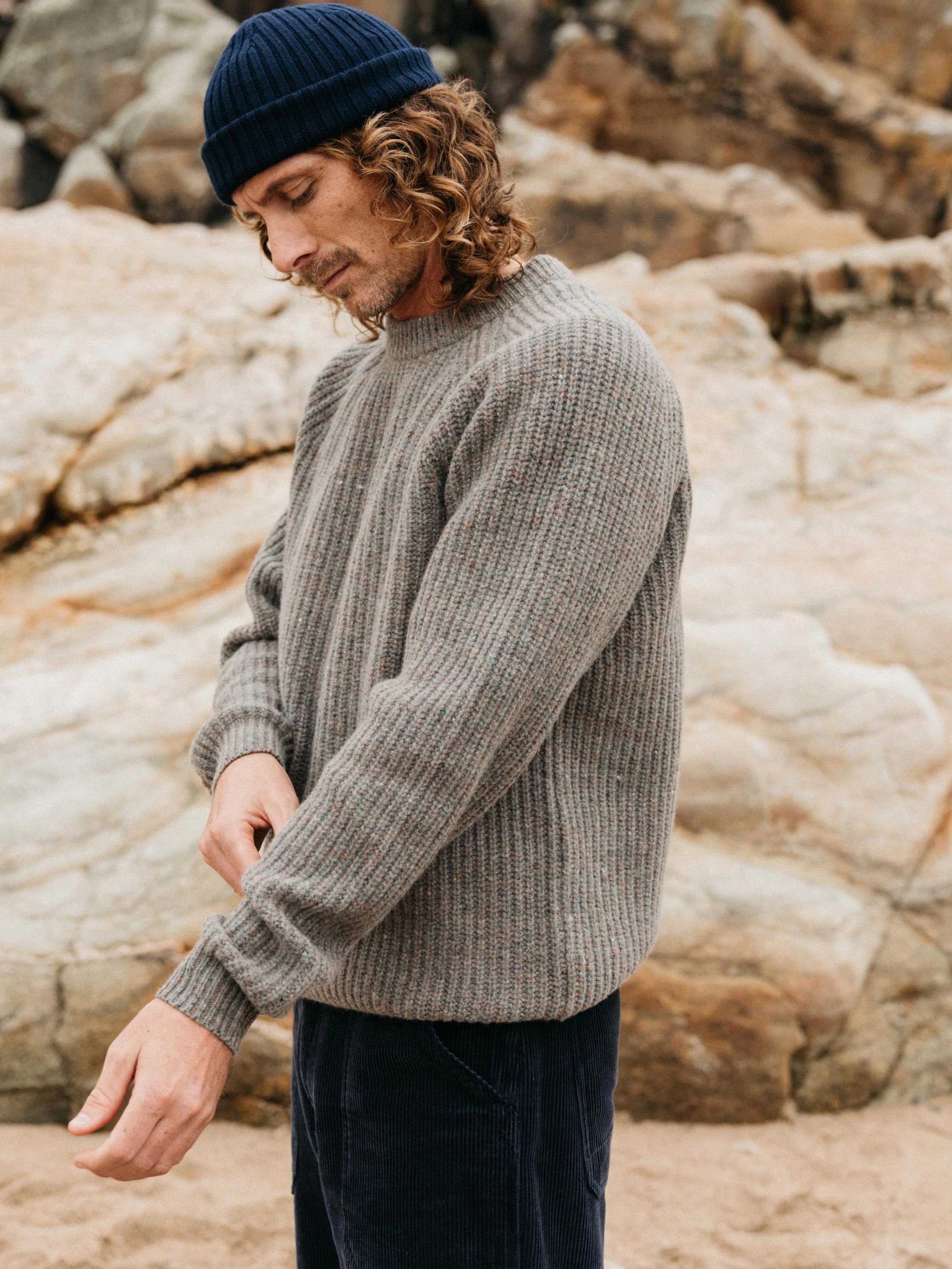 Men's Mora Knit Jumper Cold Season Basic Style