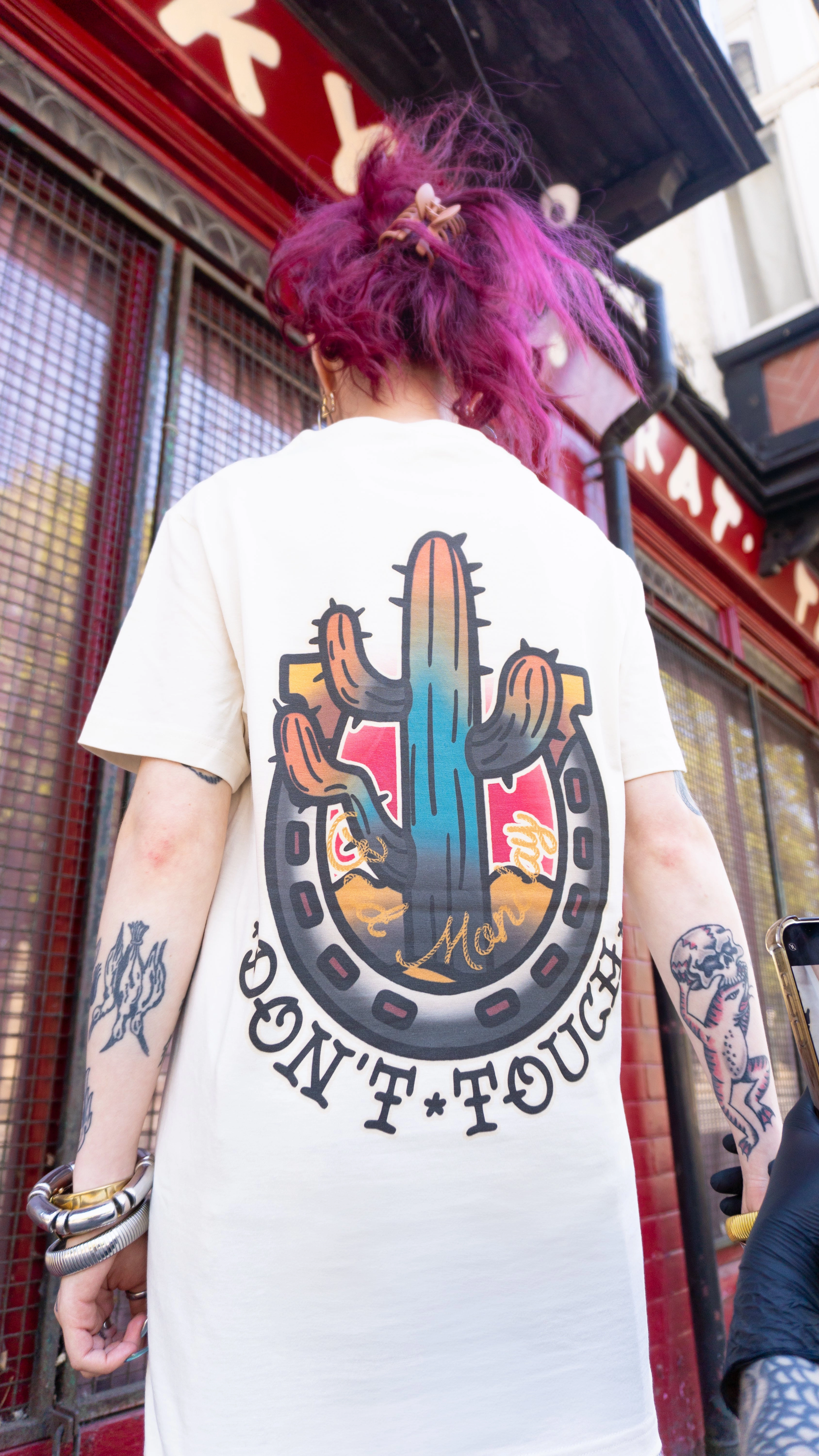 DurableBlend Interlock Stitch Detail Dont Touch Tee