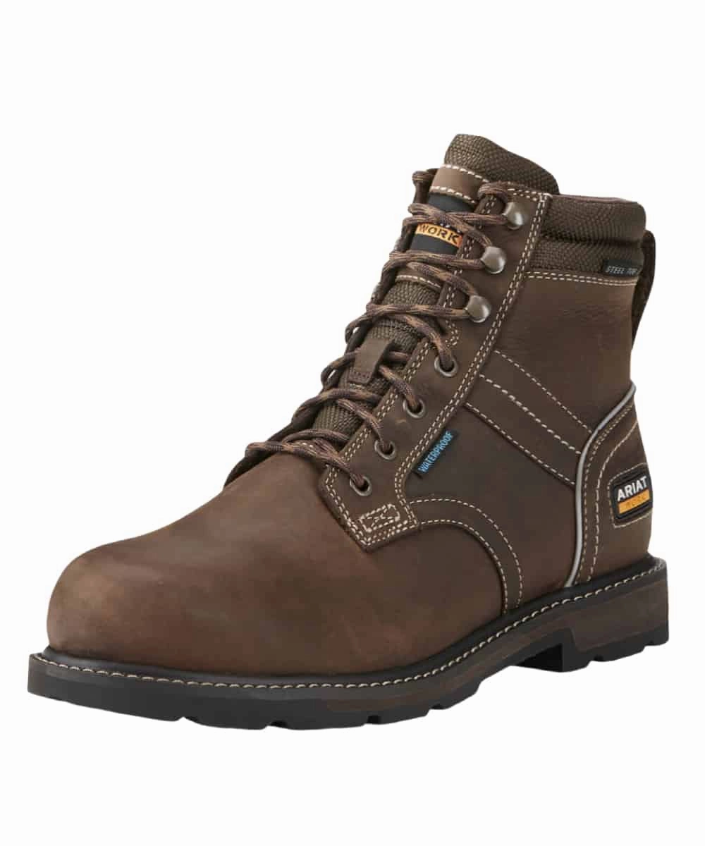 Ariat Groundbreaker Men's 6" Waterproof Work Boots work mode