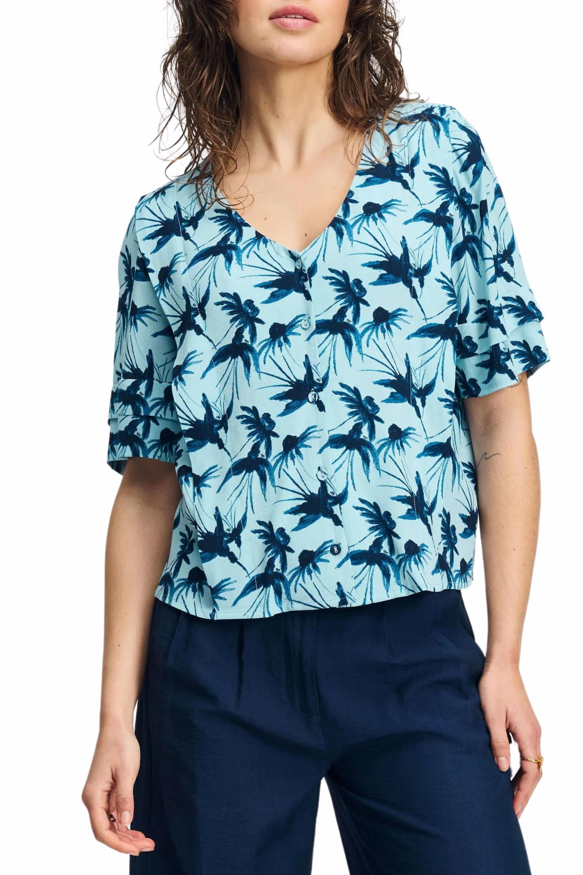 Everyday apparel Abrasion Resistant Panels ARTISAN BLOUSE - SP9170