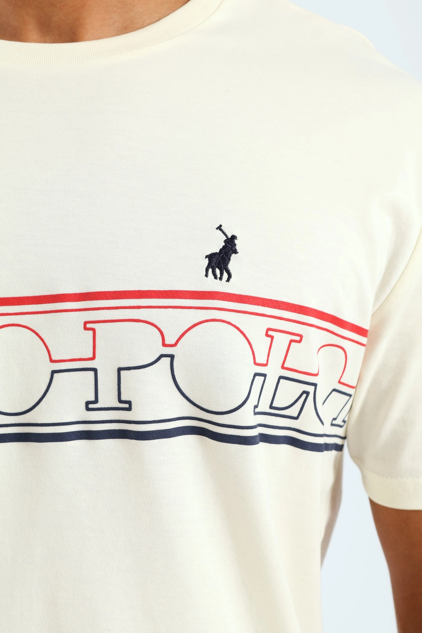 Asher Tee - White NonRestrictiveCut Easy and Relaxed