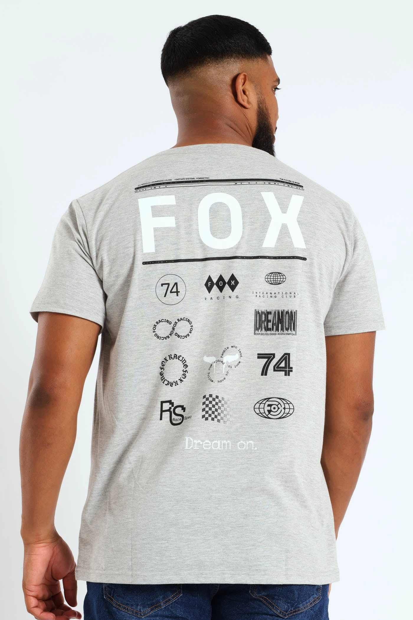 Perfectly Fit Power Spec Tee - Grey Melange