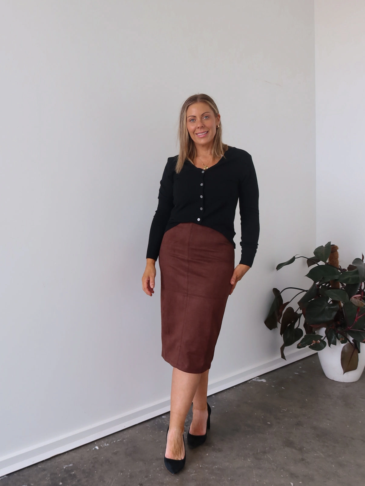 Avalie Skirt - Chocolate Fade Resistant Cloth