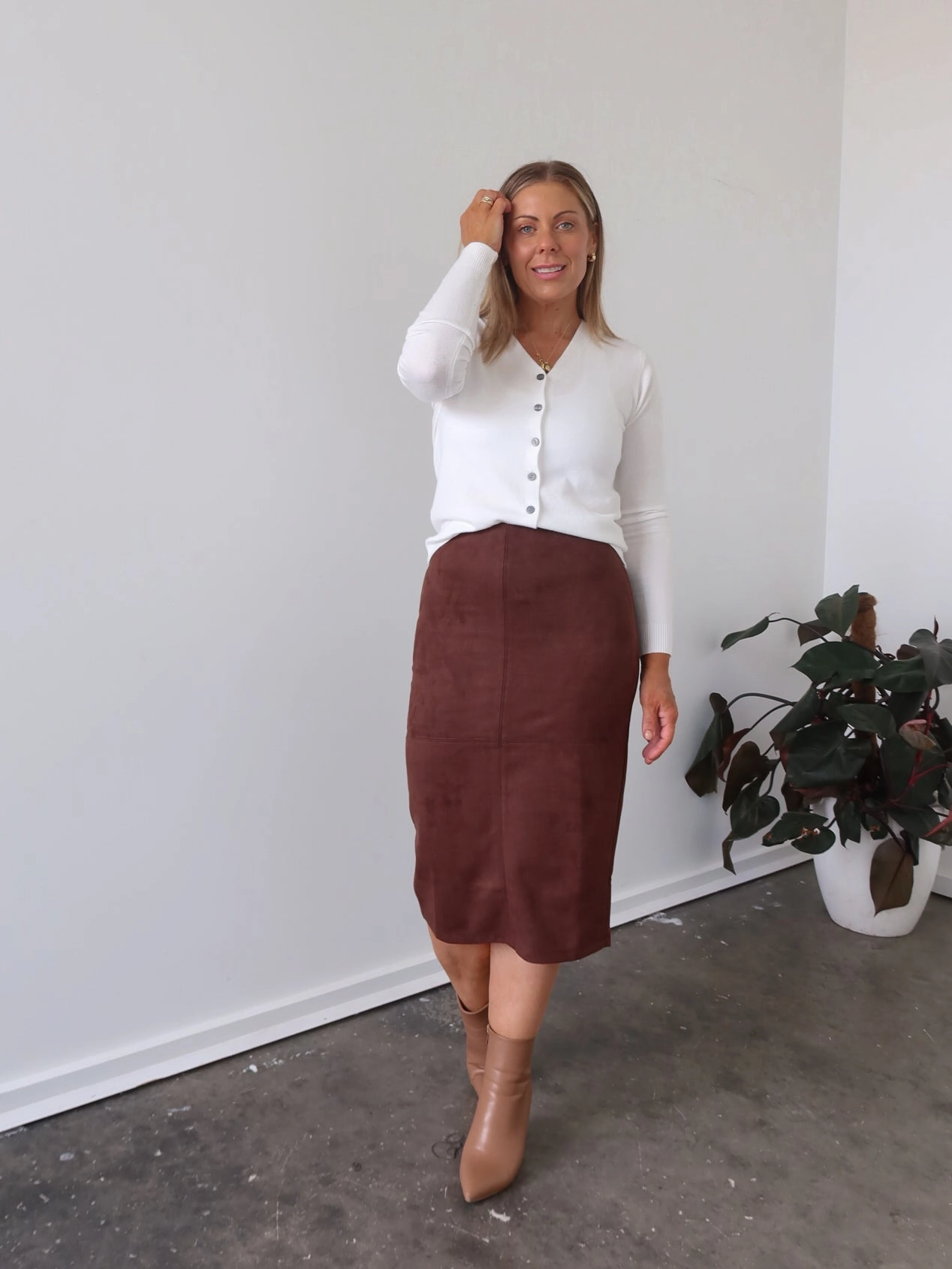 Timeless Touch Avalie Skirt - Chocolate
