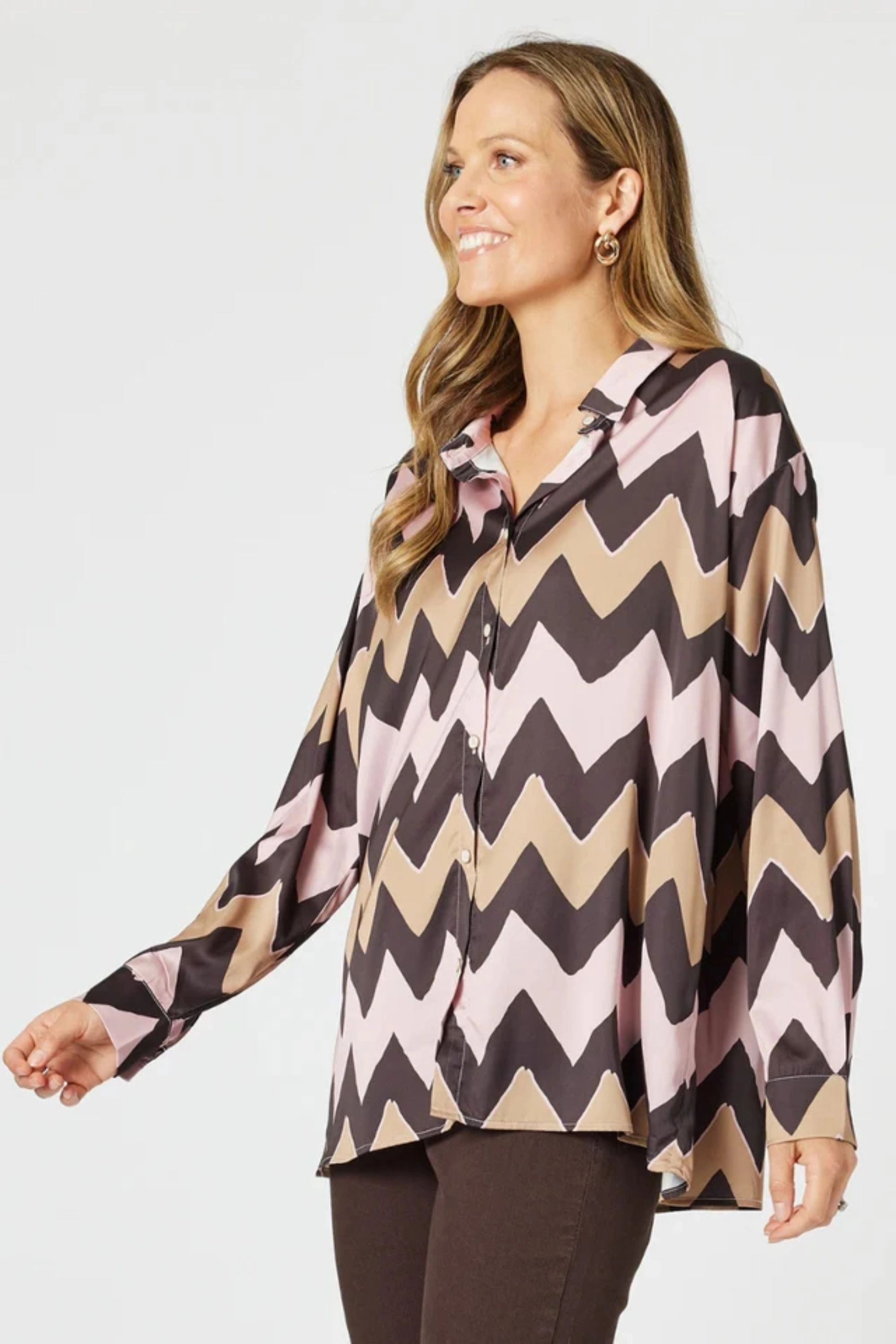 CHEVRON SHIRT - 47111HV Printed design