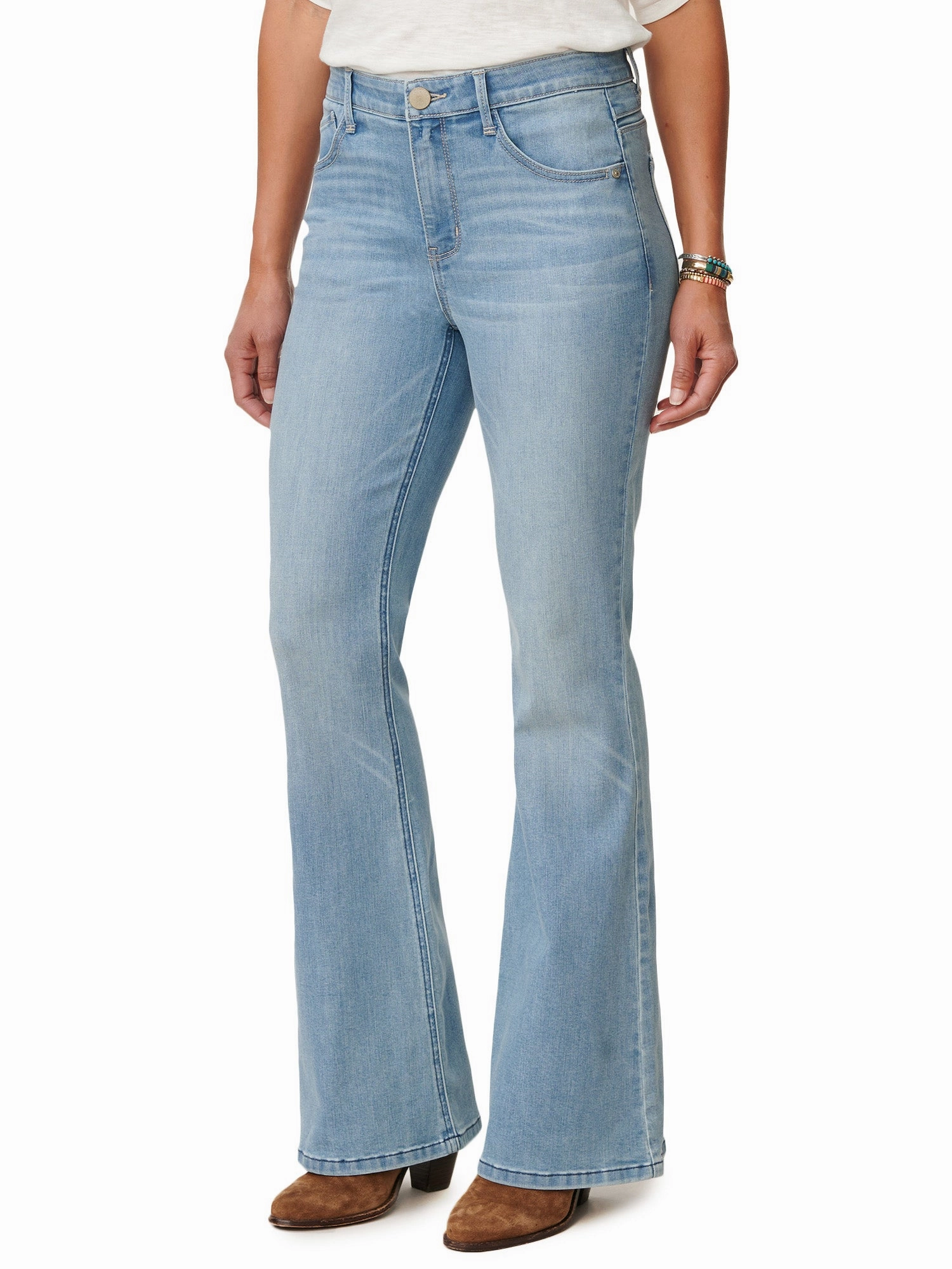"Ab"solution High Rise Out There Flare Tall Jeans Softened Texture