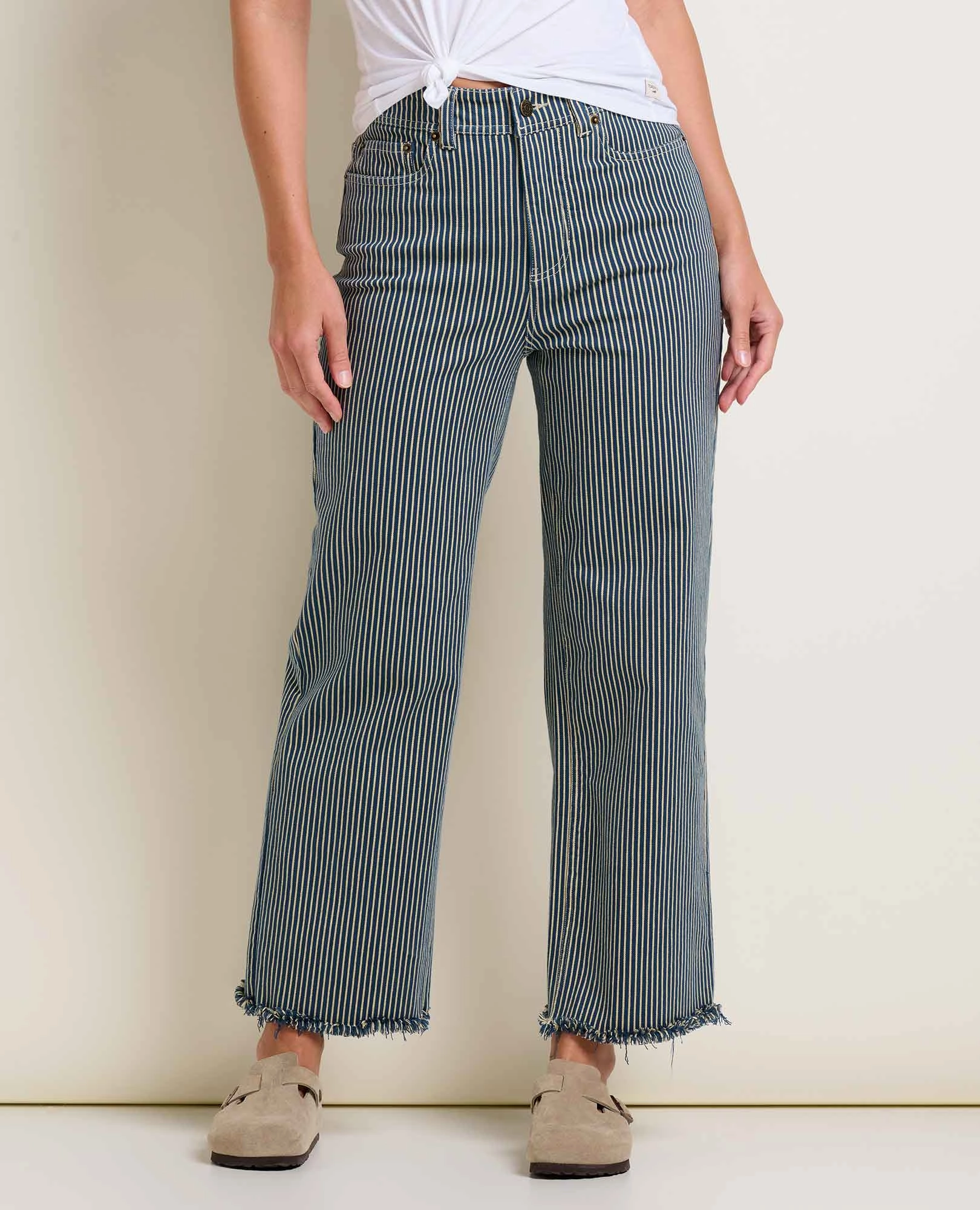 Comfortable Waistband Basic Utility Balsam Cutoff Pant