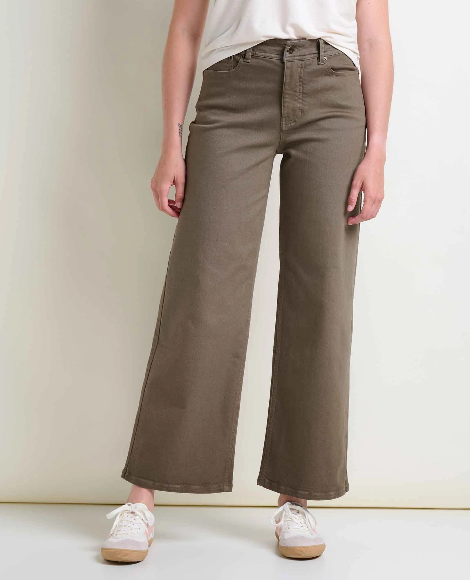 DoubleLayeredKnees Layer-Friendly Fit Balsam Wide Leg Pant
