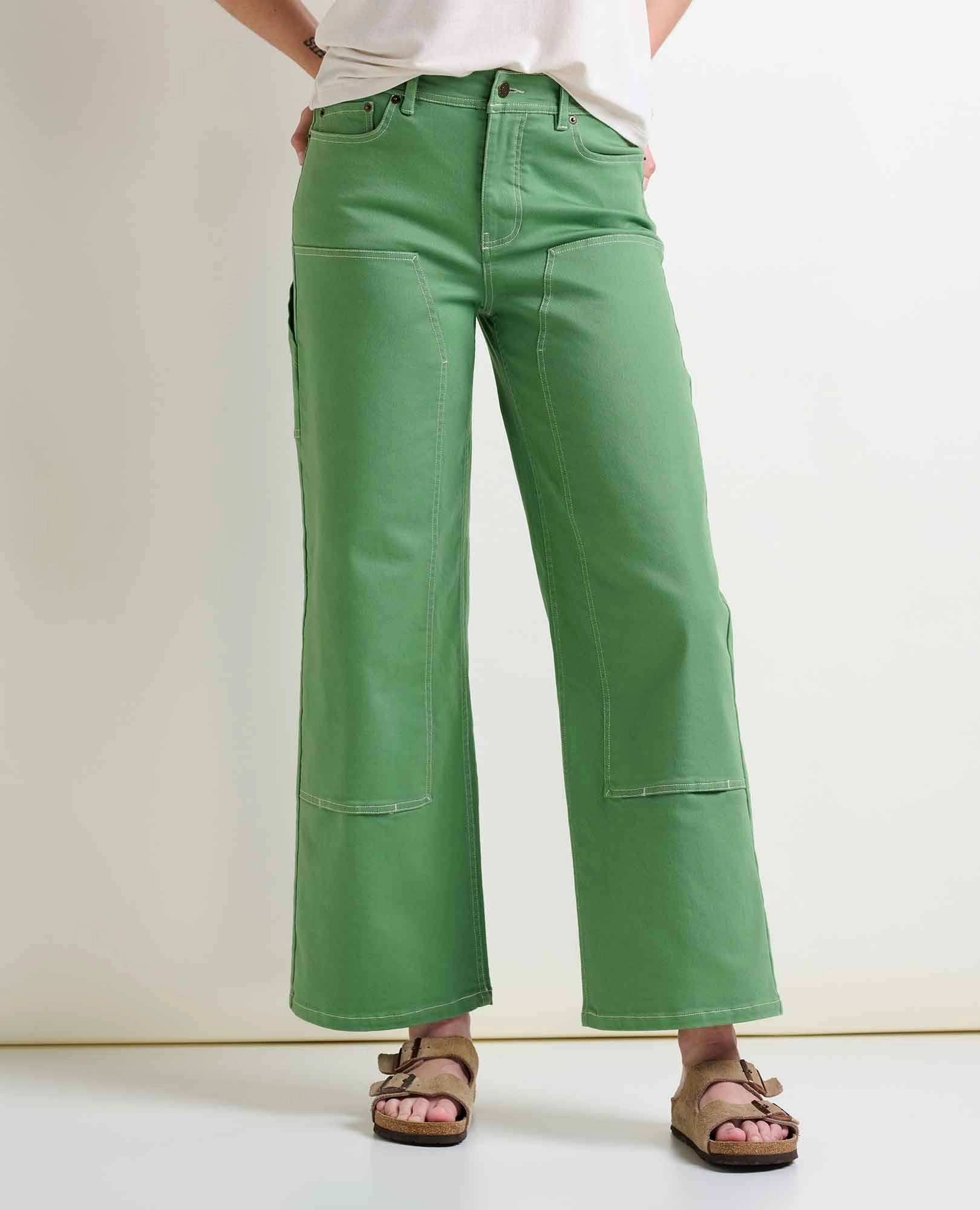 Balsam Wide Leg Utility Pant Secure Waistband Versatile Look