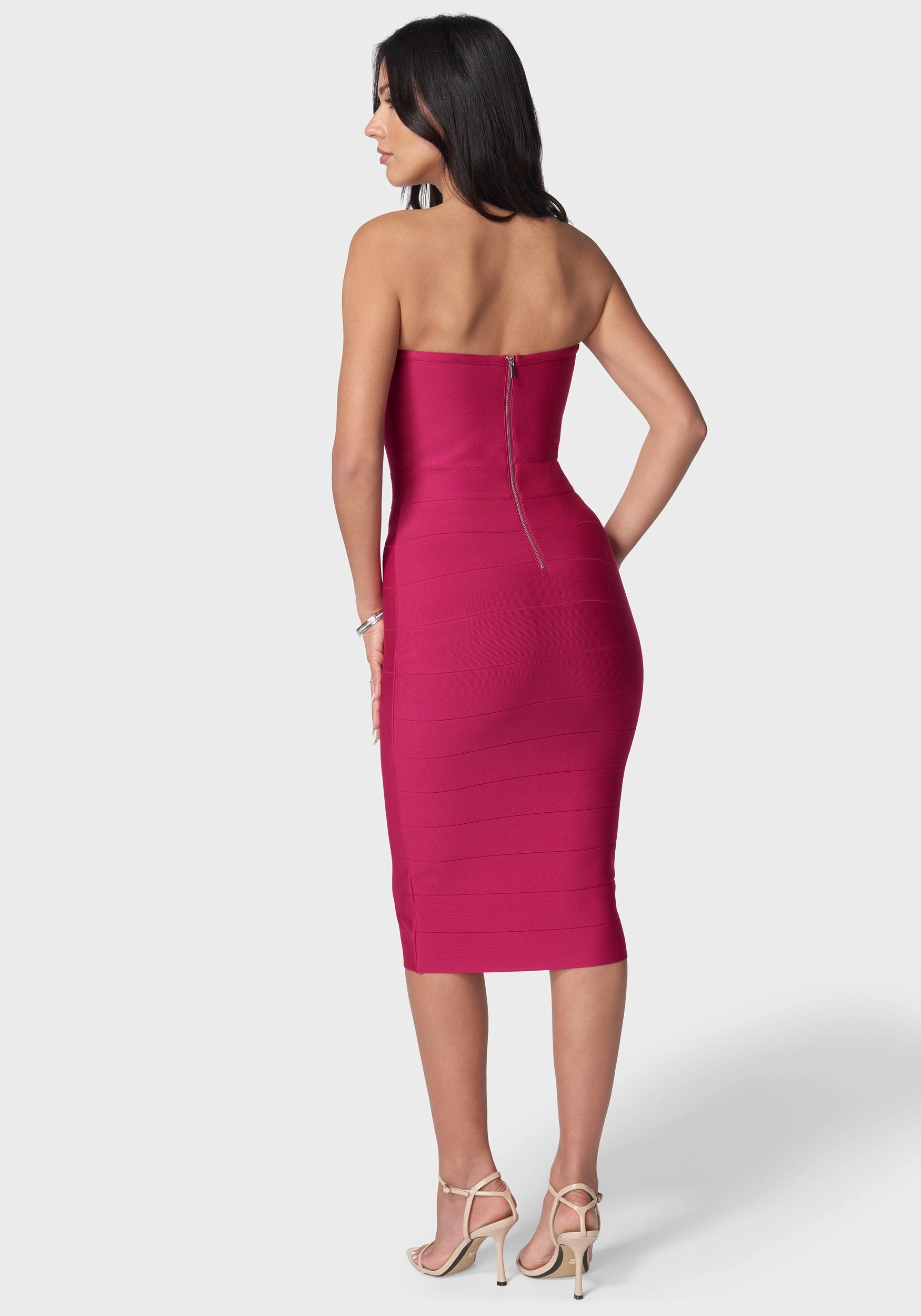 Bandage Lace-Up Strapless Dress Convertible-Style Chic Energy