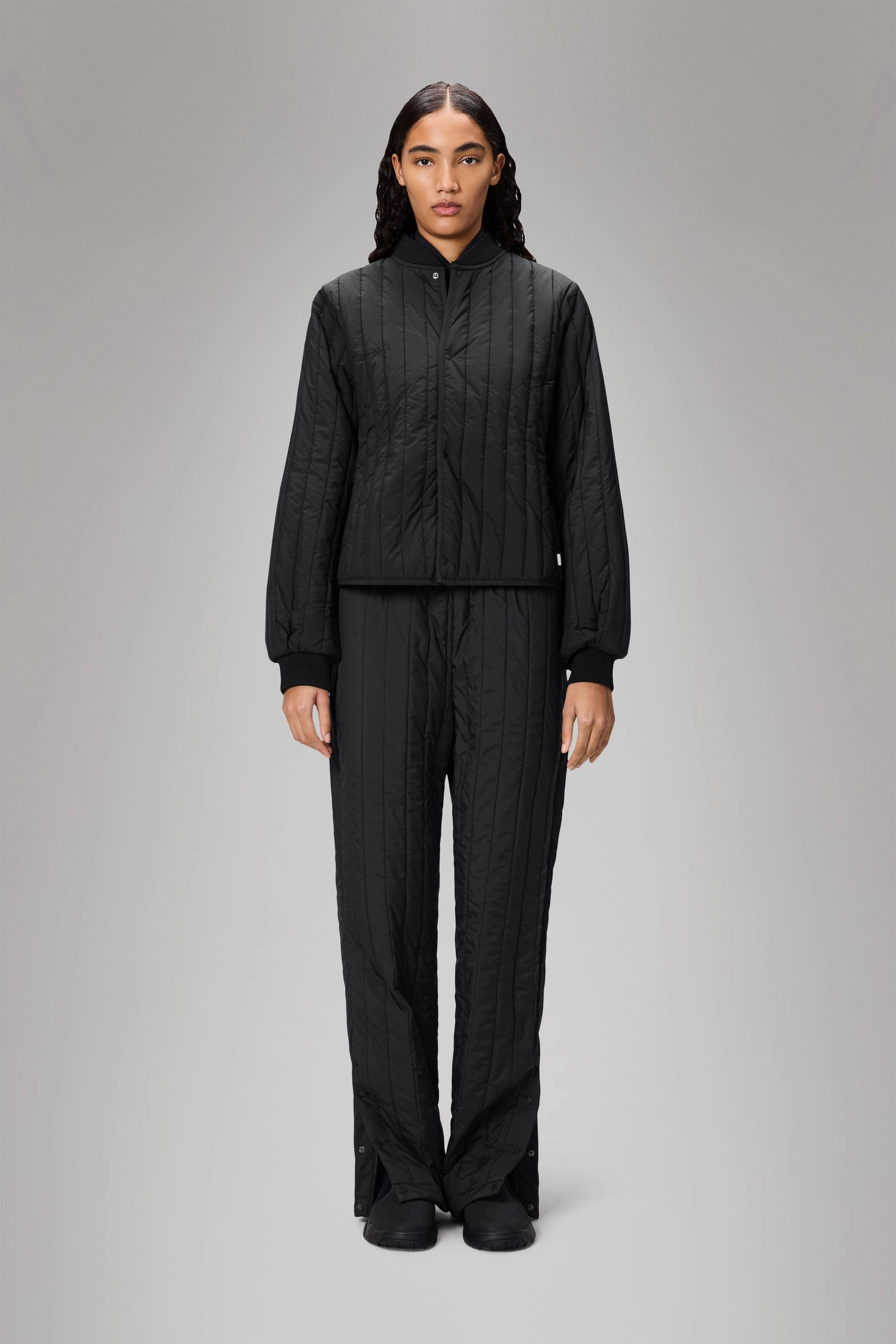 Seamless Edge Finishing Reused Cloth Banja Liner Bomber W Jacket