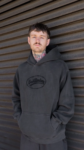 PFC Free Waterproofing Light Reflective Zippers Barbed Logo Embroidered Relax Hoodie