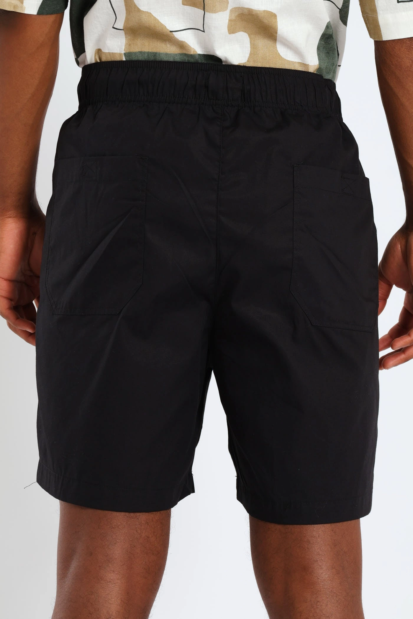 Basic Beach Shorts - Black summer breeze Sustainable Manufacturing