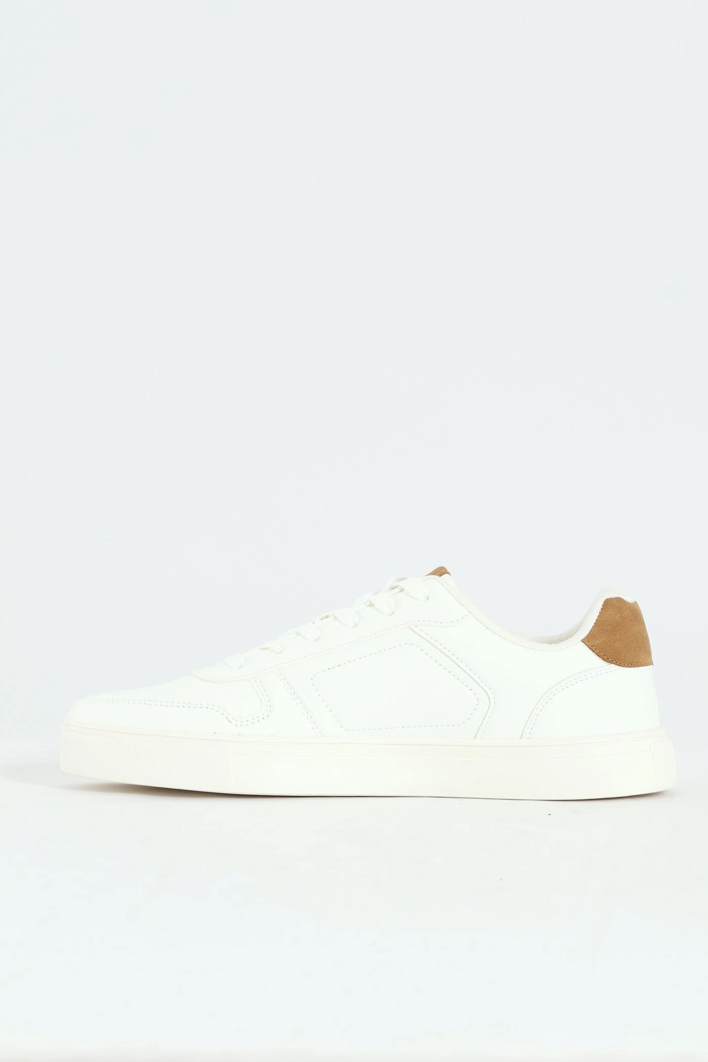 Basic Lace Up Sneaker - White Anti Fatigue Insoles Adaptive Upper