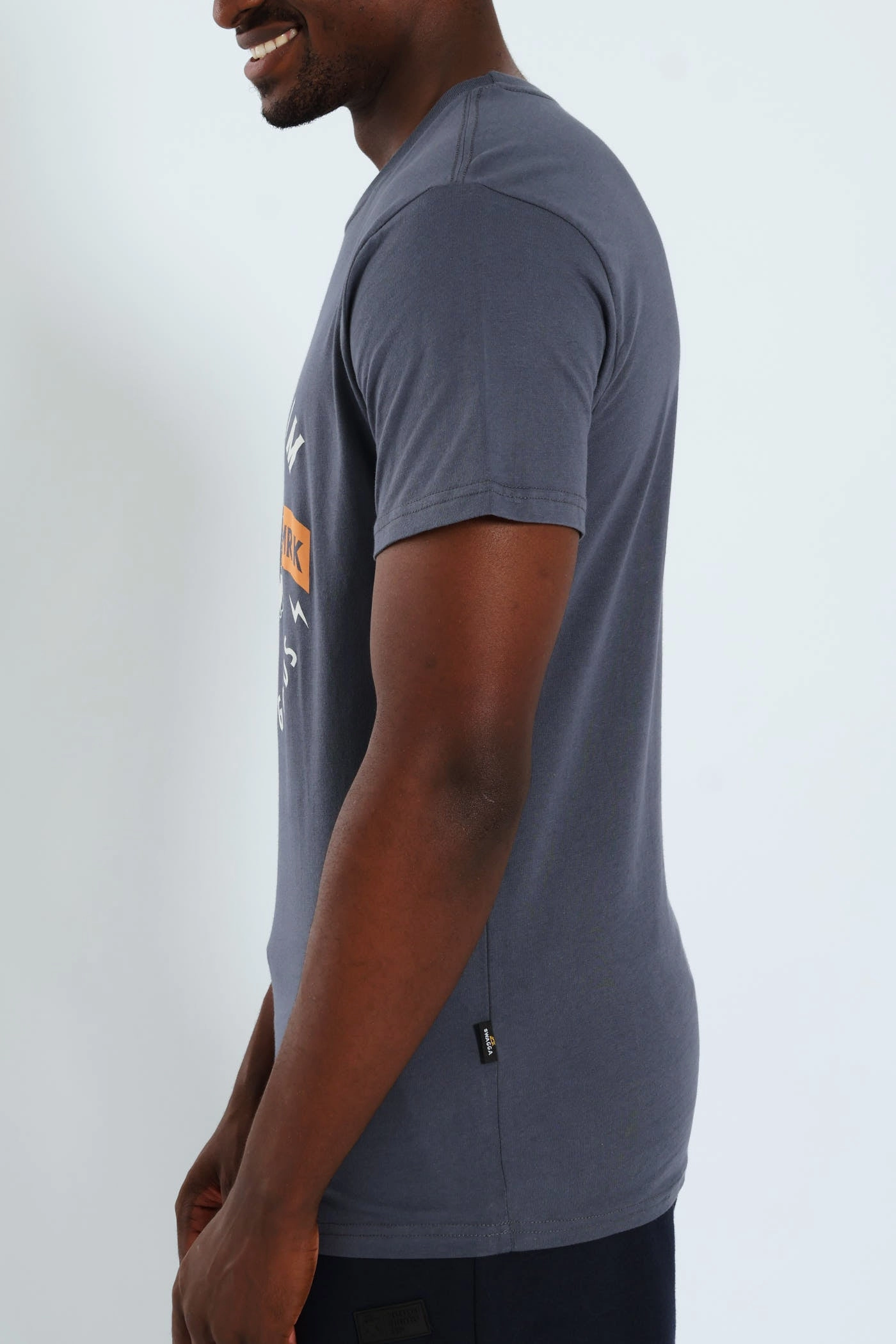 Basic Print T-Shirt - Slate Relaxed Vibe