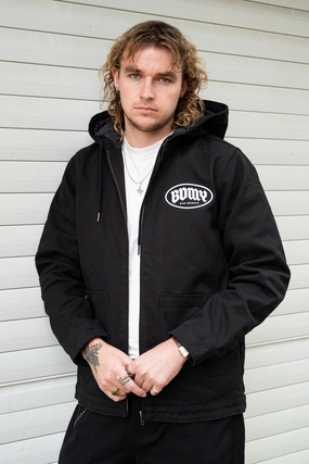 Compact Packability BDMY Hooded Canvas Jacket Black