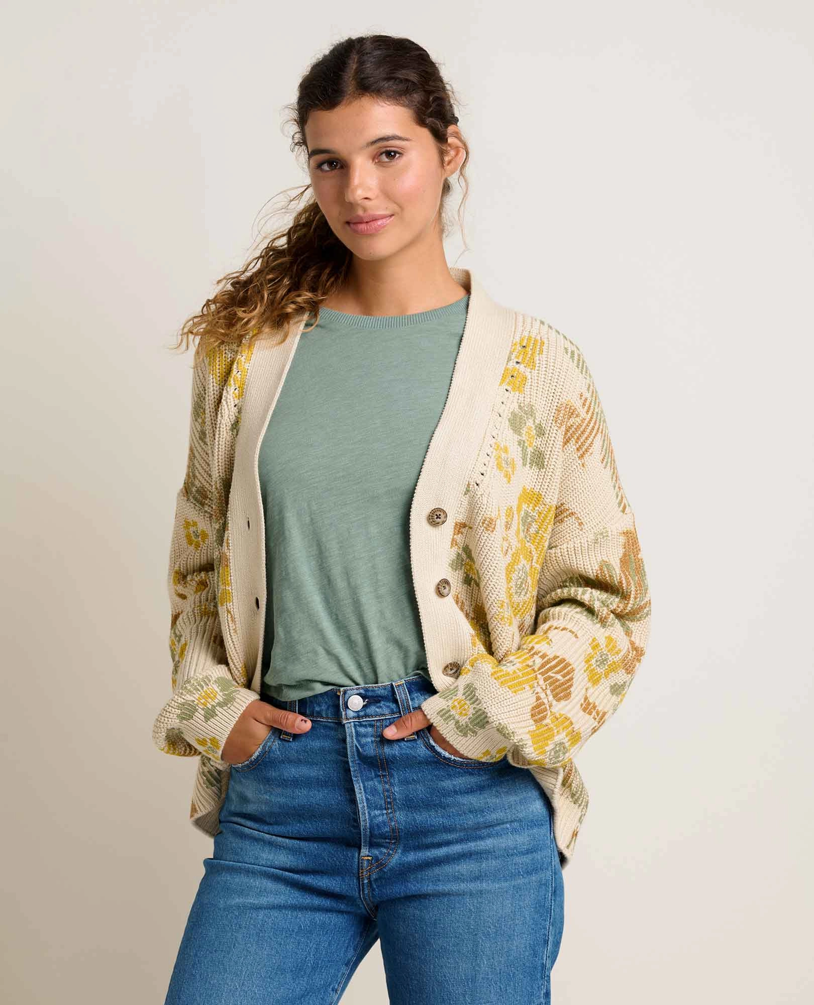 Moisture Wicking Technology Casual Vibe Bianca Pattern Cardigan