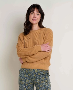 Bianca Shaker Crew Sweater Double Layered Collars Eco Dye Process