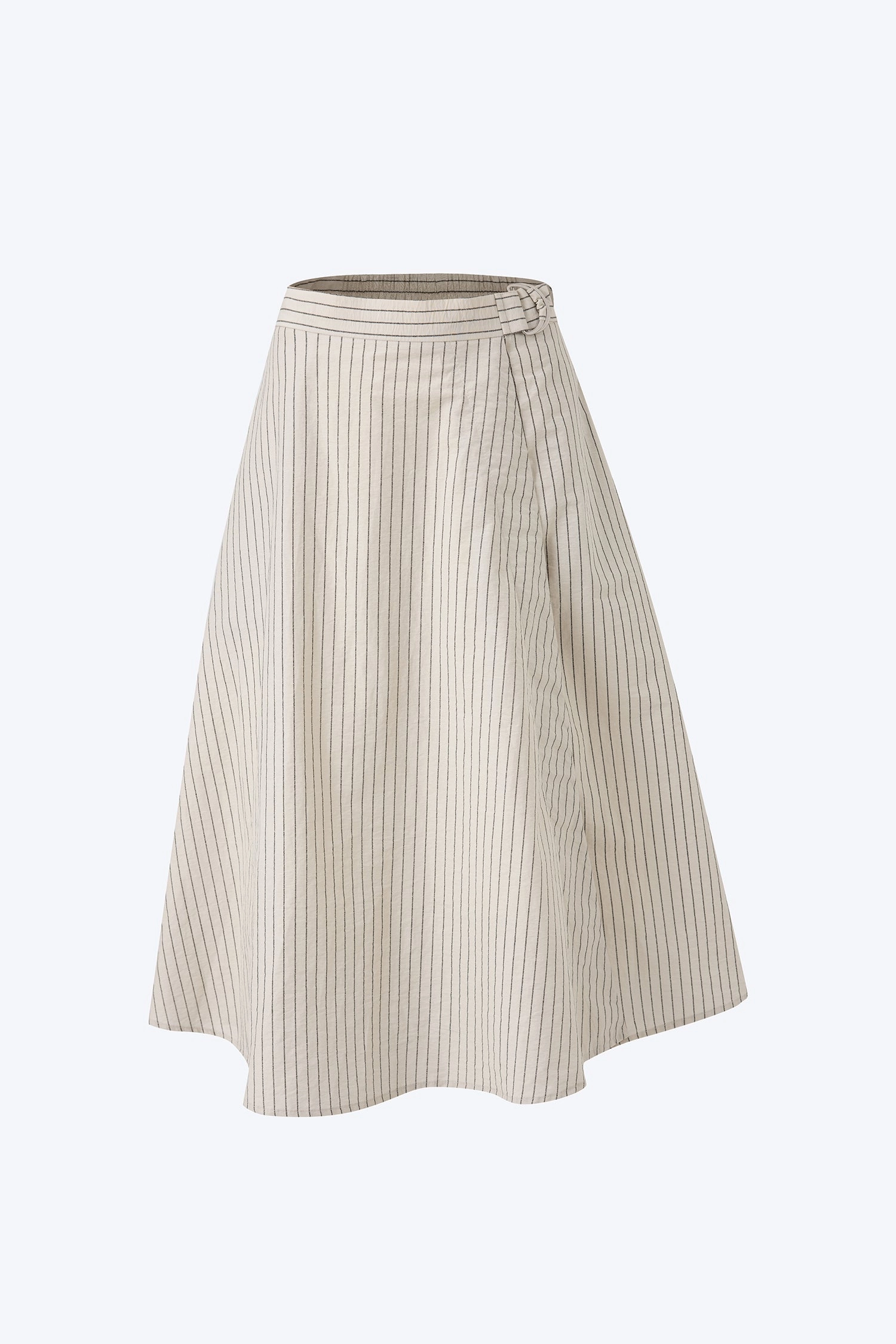 Soft Layers Striped D-Rings Skirt - Ecru