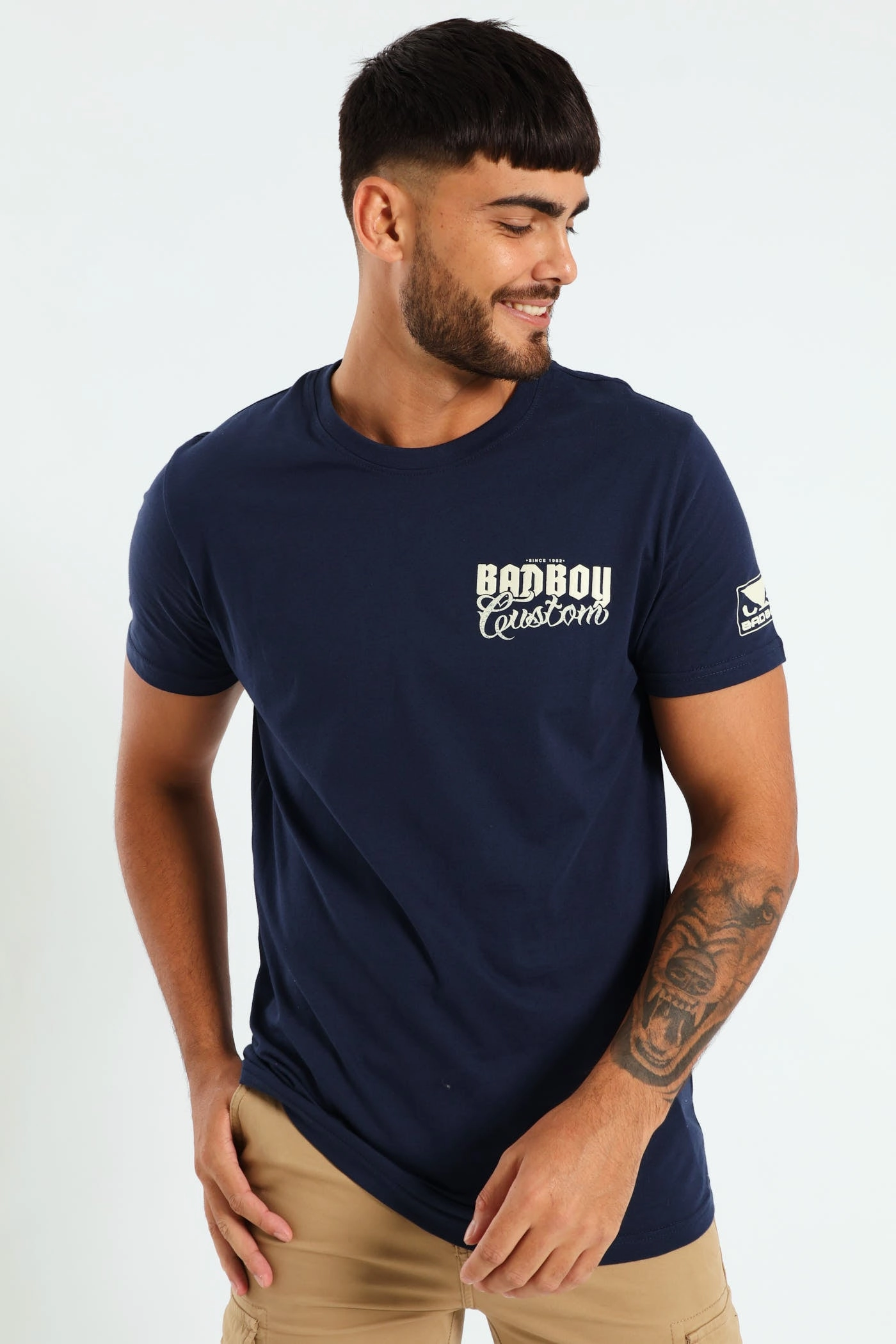 Biker Pistons Tee - Navy Holiday Style