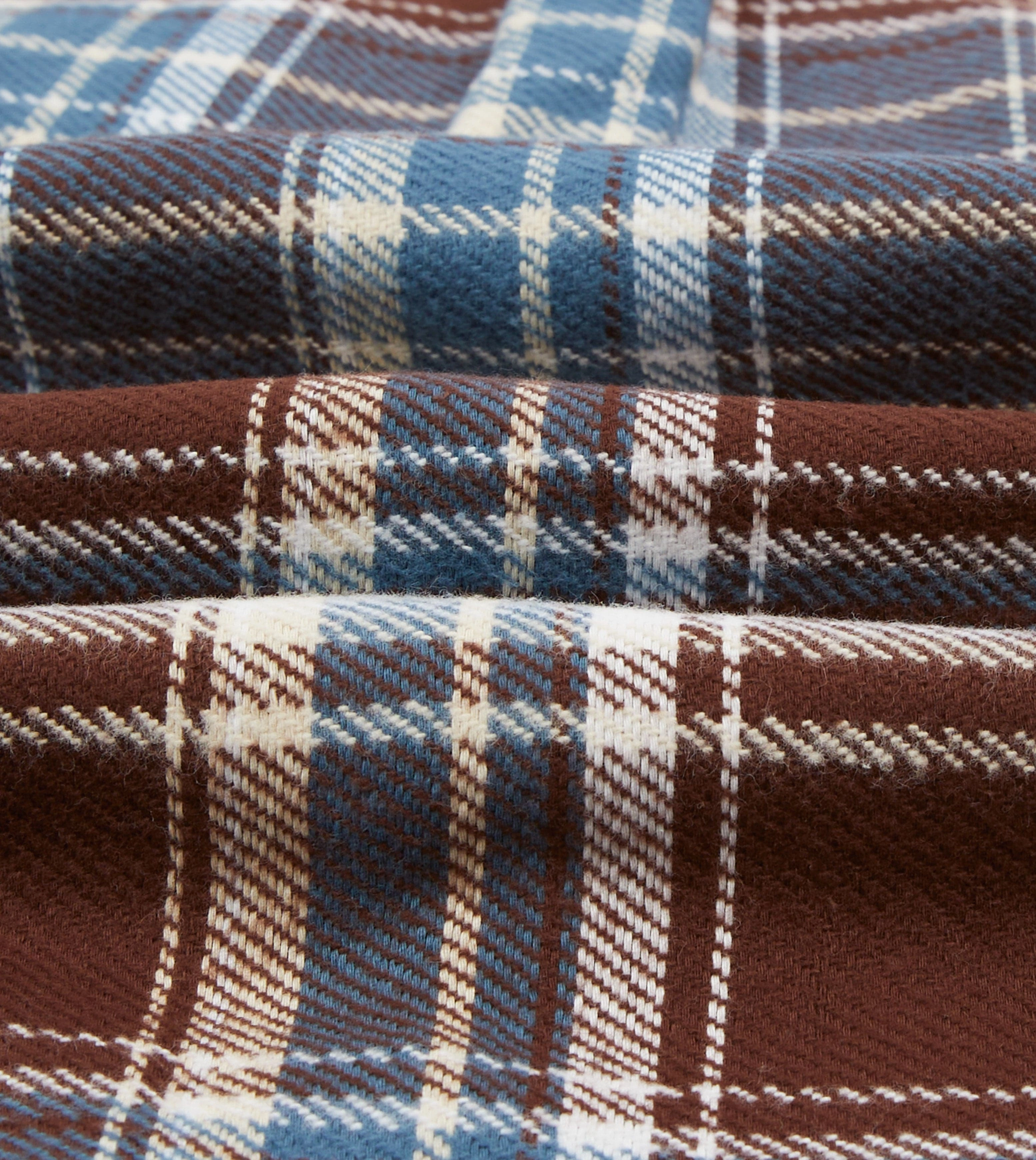 Blue Check Heavy Cotton Two-Pocket Work Shirt Moisture wicking Unisex style