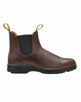 Blundstone 2057 Cocoa Brown Chelsea Boots Fashion Show ground grip