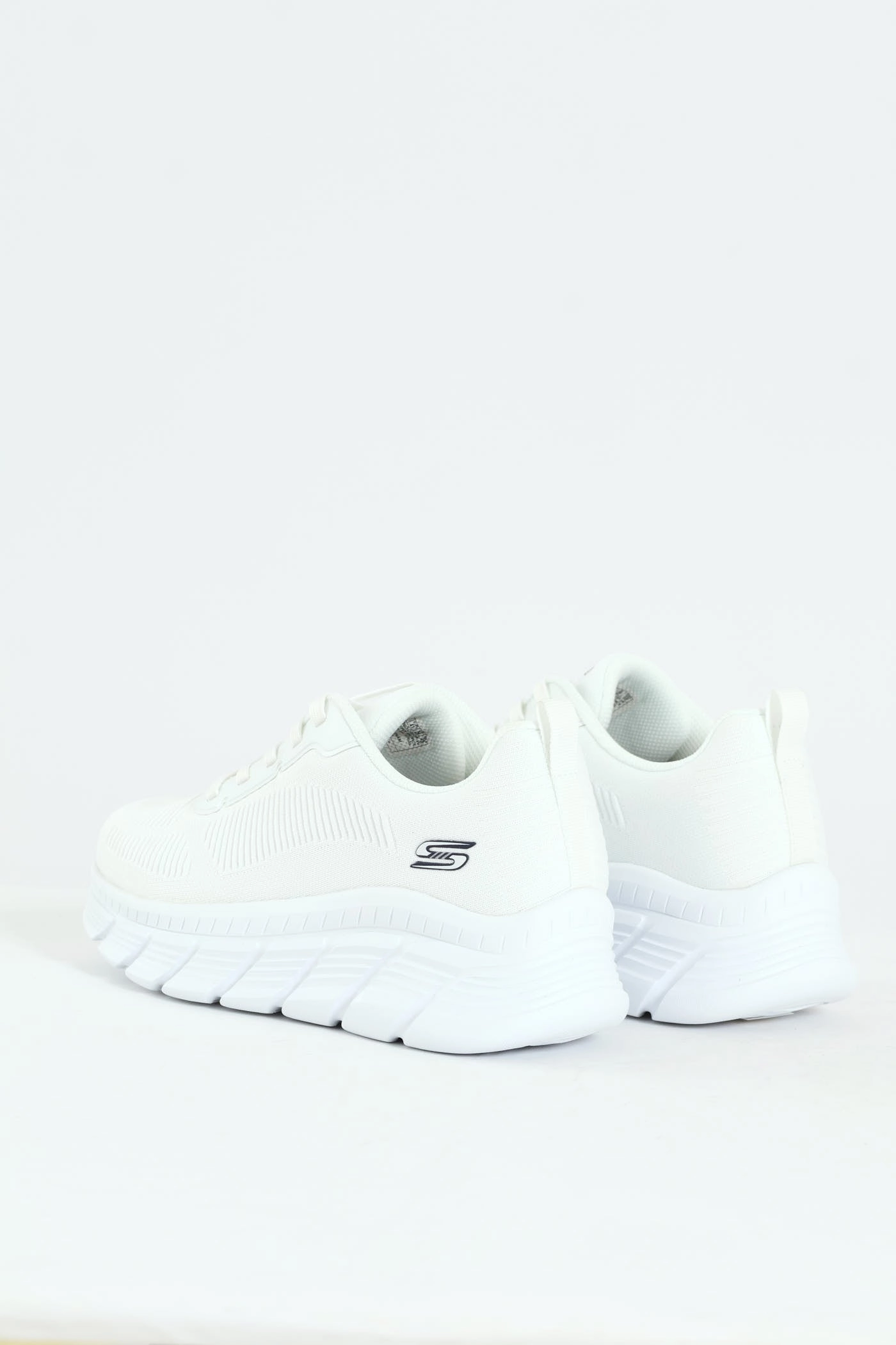 Modern Form Bobs B Flex Hi Knit Lace Up Sneaker - White
