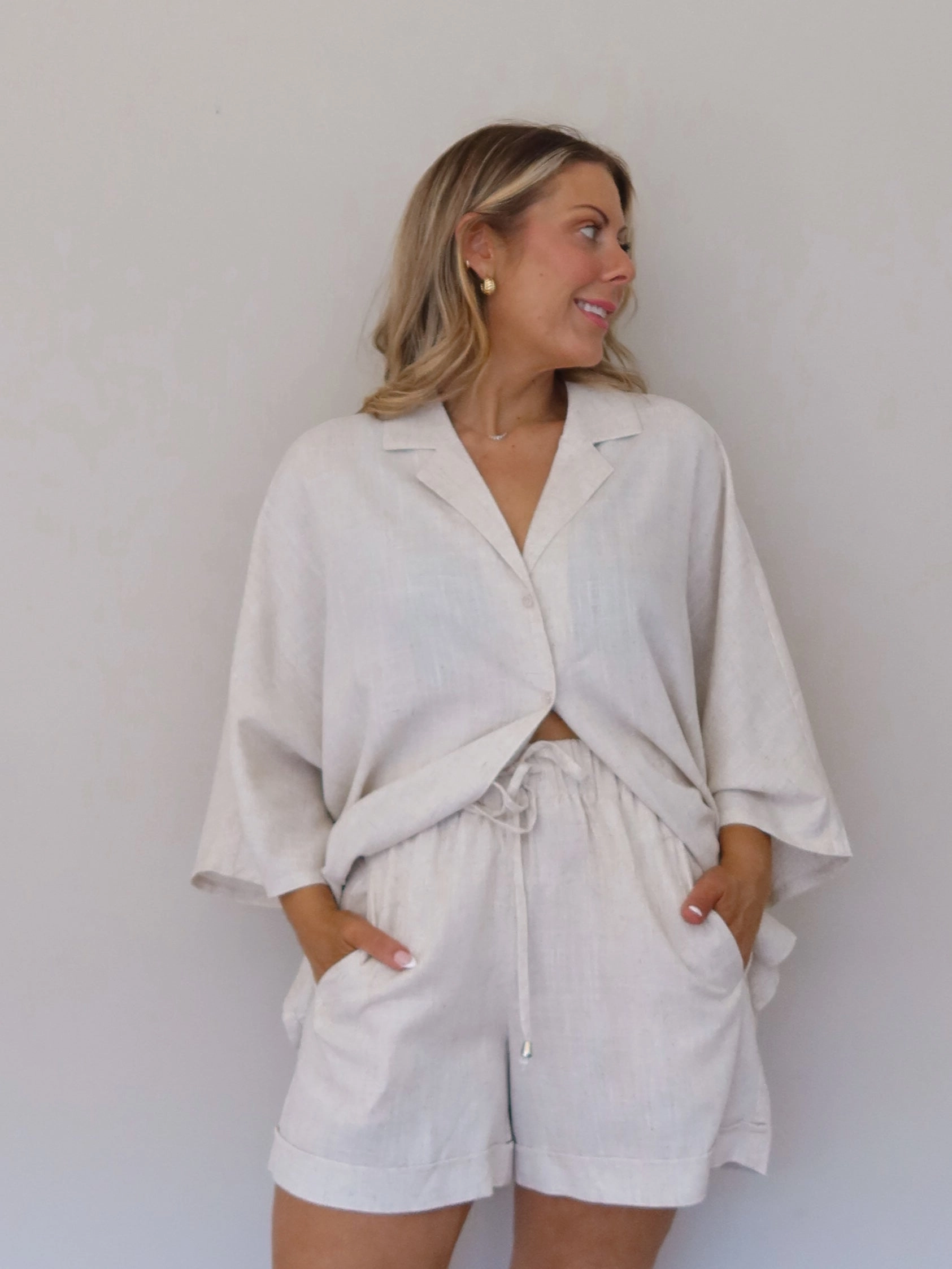 Sun Protection Boden Shorts - Natural