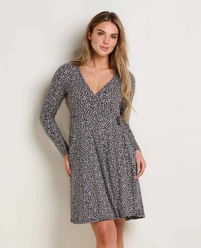 Freesia Long Sleeve Wrap Dress Smart and Relaxed