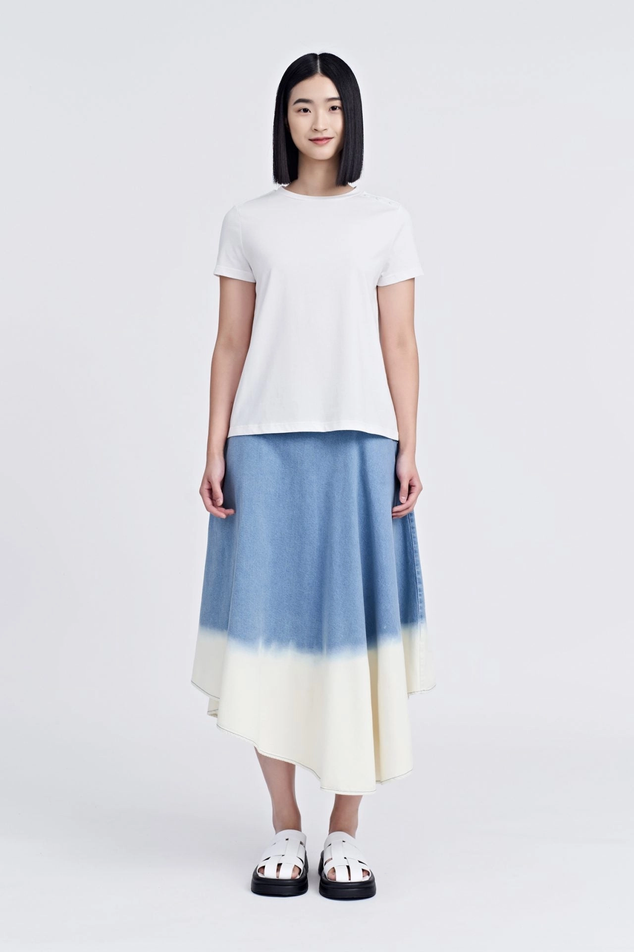 Essential Style Wear Shoulder Button Tee