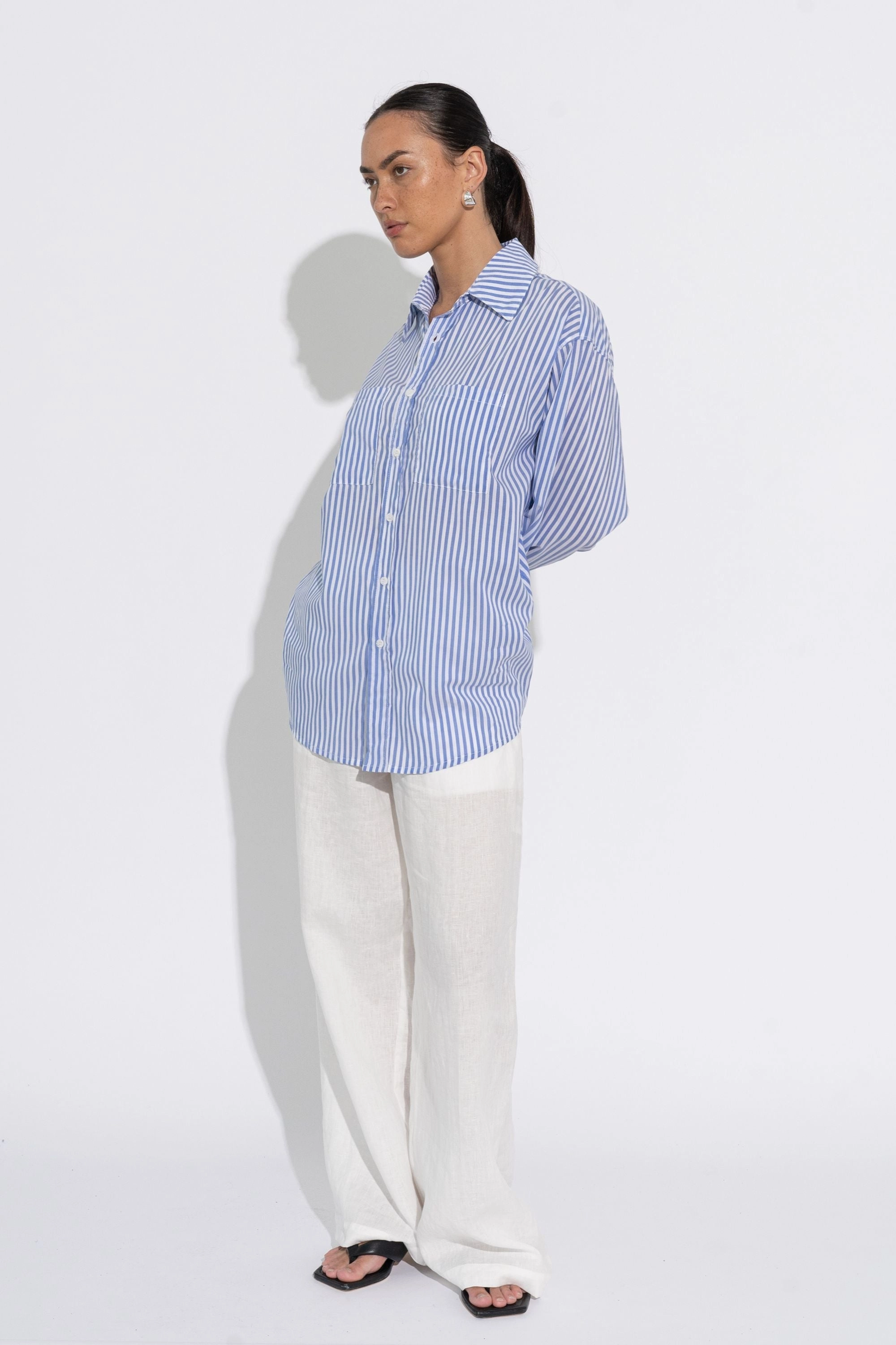 Urban Wear BOYFRIEND SHIRT - SF-W25-TP006-SOR/STR