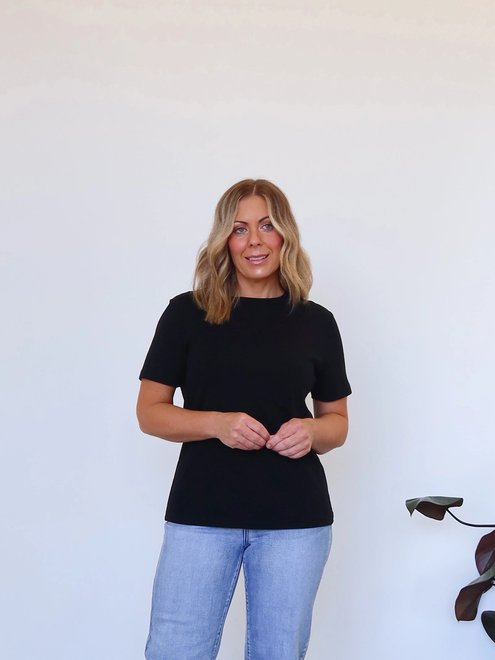 Brady Tee - Black Versatile Layering Piece