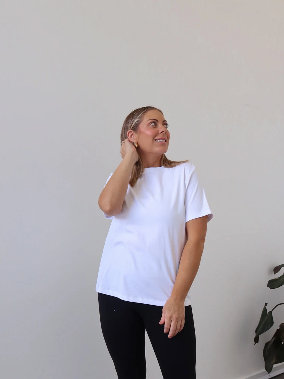 Brady Tee - White FlexibleKnit Stretch Fit