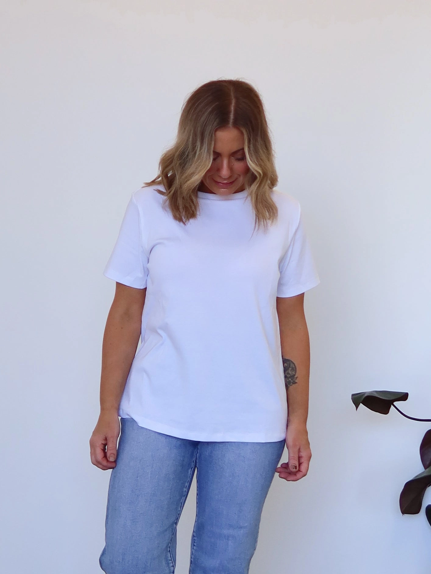 Reflective Trim Brady Tee - White