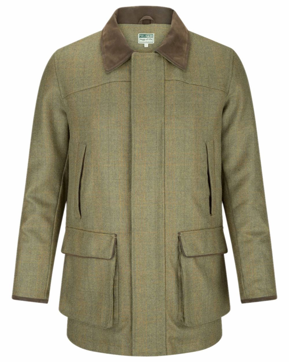 Hoggs of Fife Kinloch Technical Tweed Field Coat Temperature Regulating Fill HighCollarDesign
