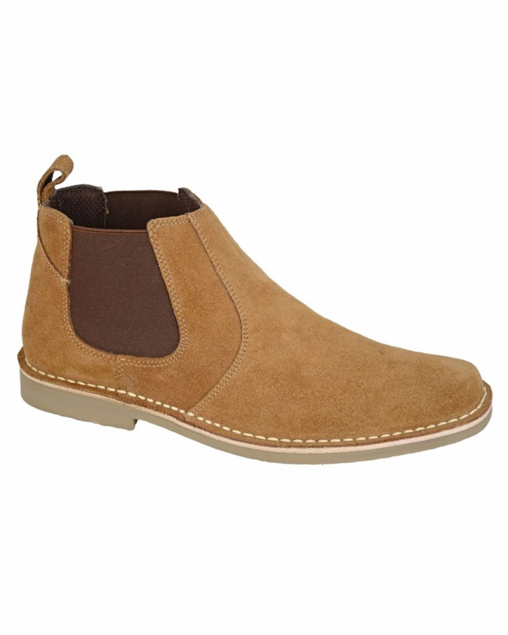 Comfortable Experience Roamers Mens Twin Gusset Suede Ankle Boots