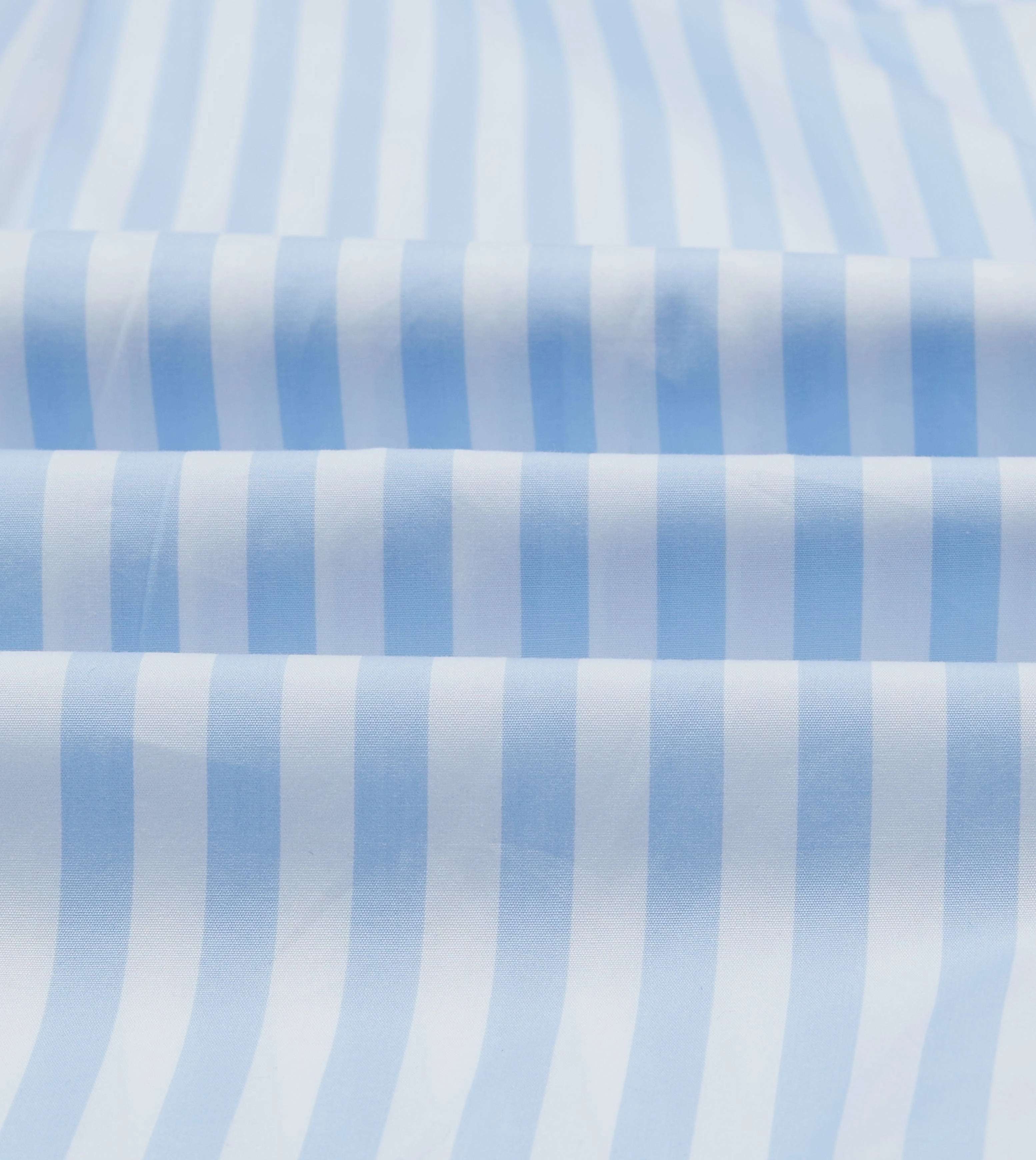 Blue Broad Stripe Cotton Poplin Button-Down Shirt Anniversary Celebration