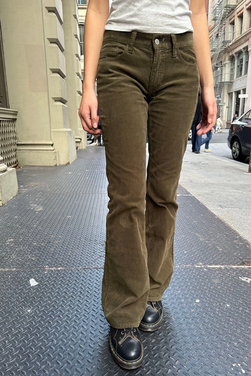 Brielle Corduroy Pants Utility Pockets