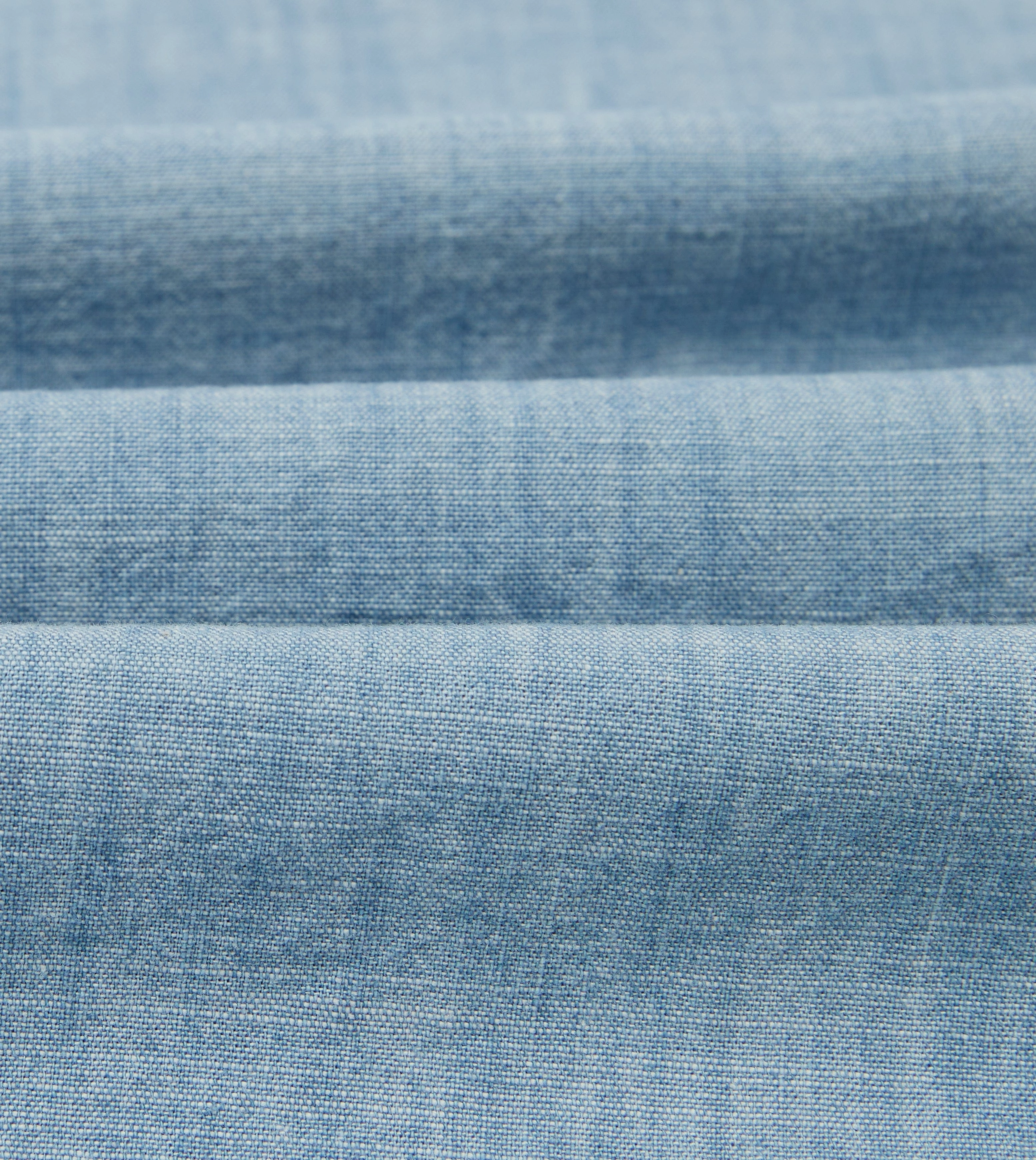 Blue Chambray Smock Wrinkle-Free Summer Fashion