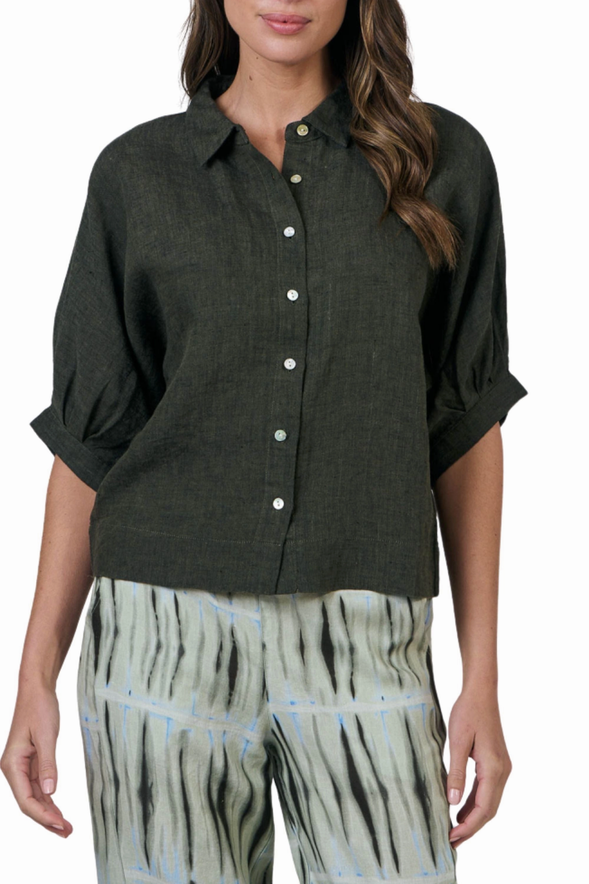 BUTTON UP SHIRT - GA471 Durable Button Closures Current Style