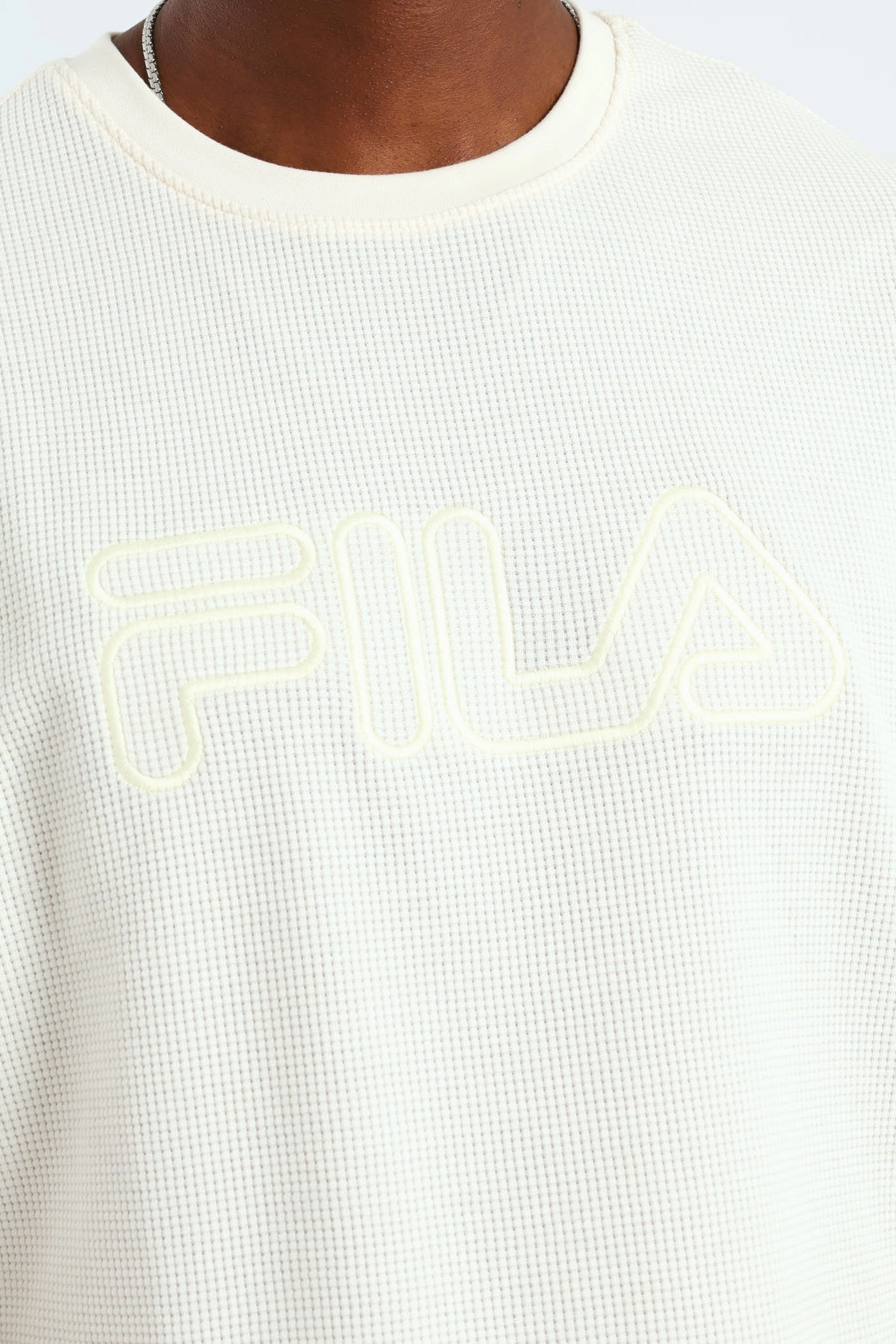 casual and comfortable Caleb Waffle T-Shirt - Beige