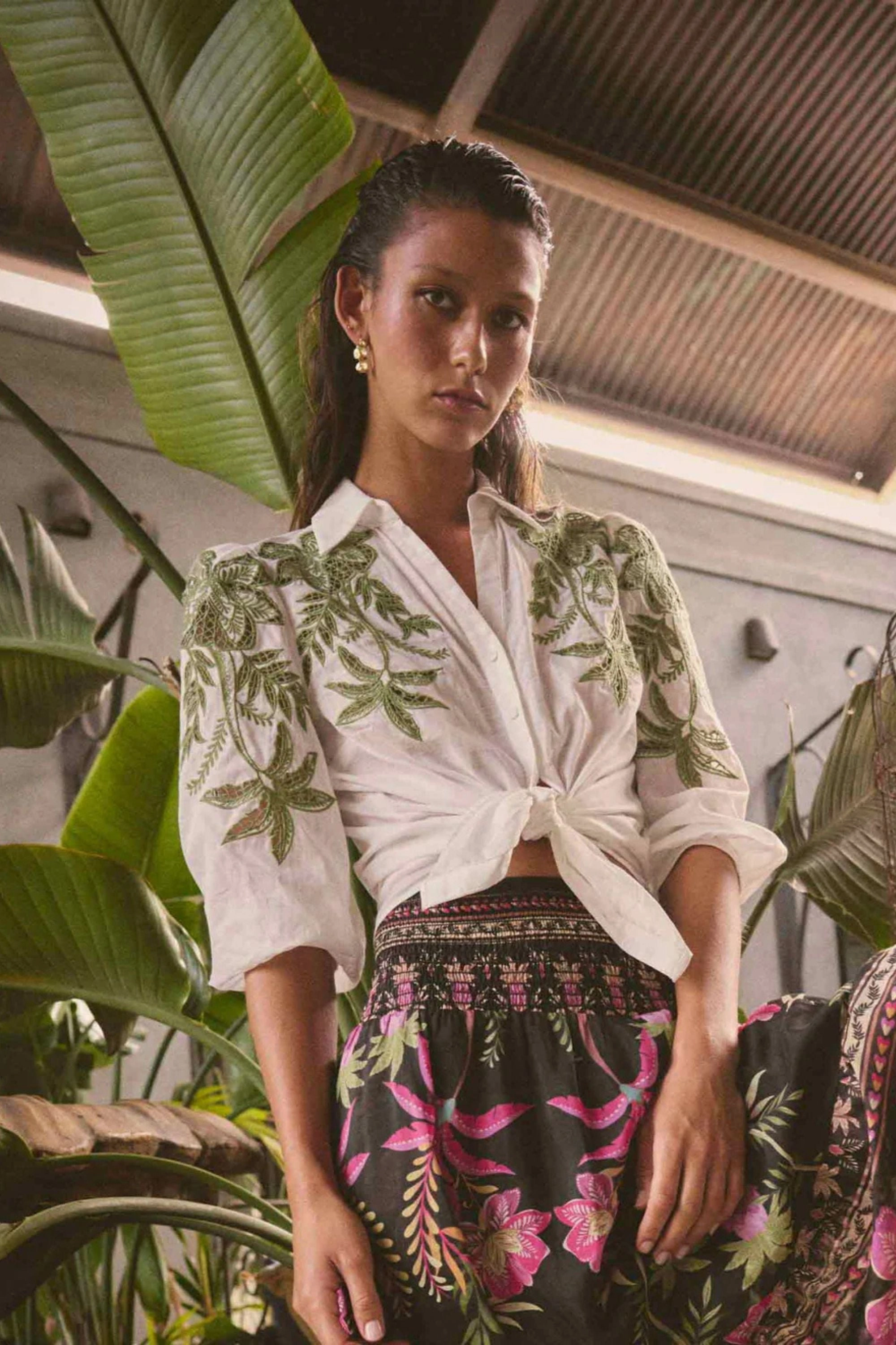 CALLISTO EMBROIDED SHIRT - OW22011 Sustainable production Standalone Option