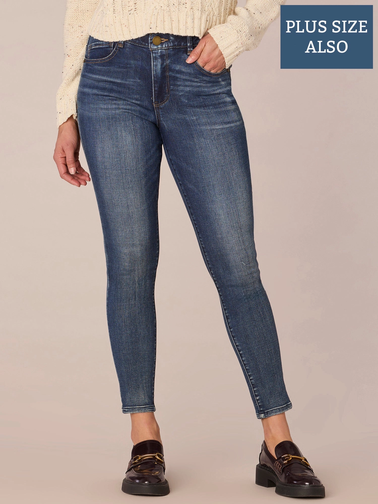 Neat Look Street Fashion Affordable "Ab"solution? High Rise Modern Plus Size Ankle Length Jeans