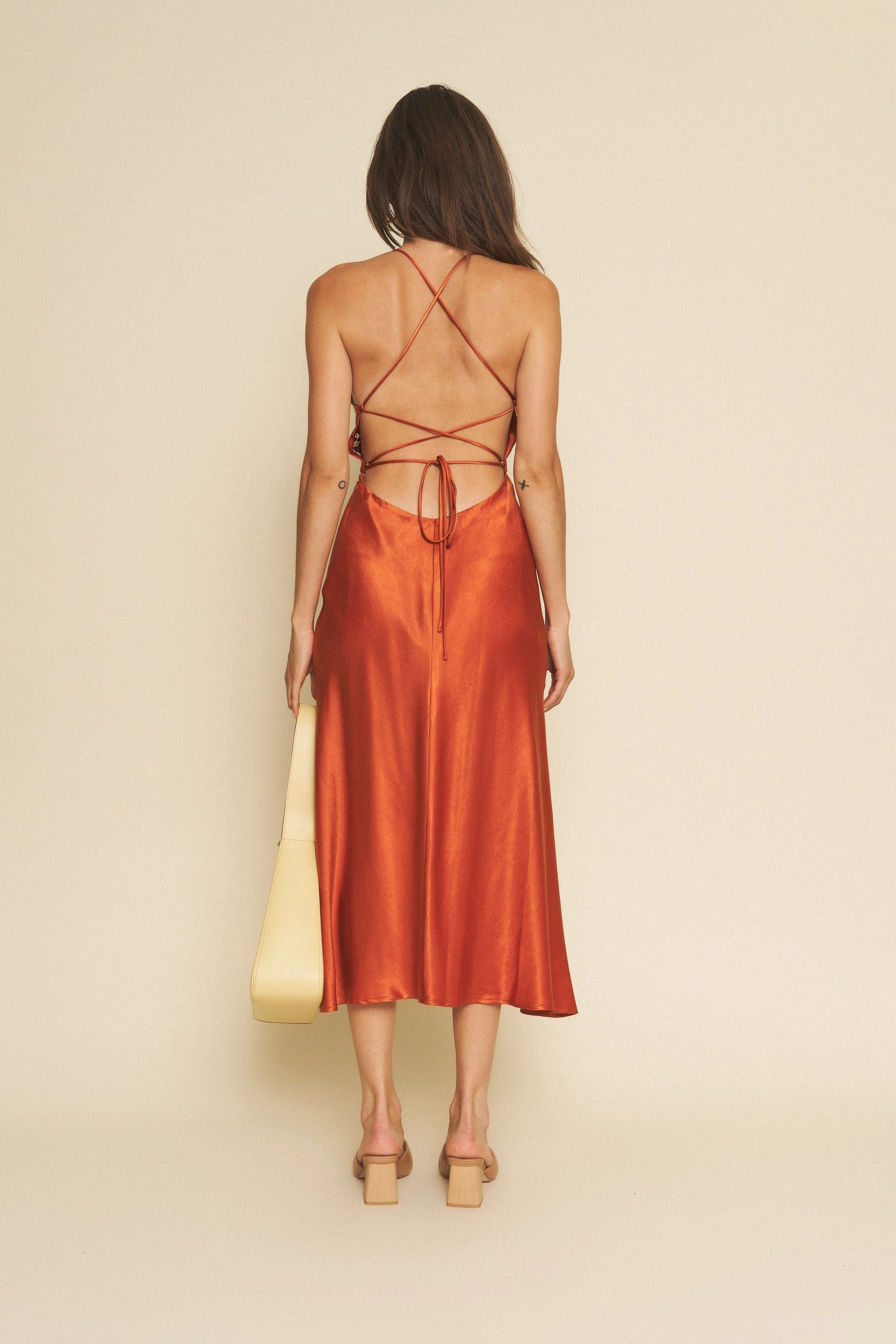 Camille Dress - Rust Morning Wear Effortless Touch