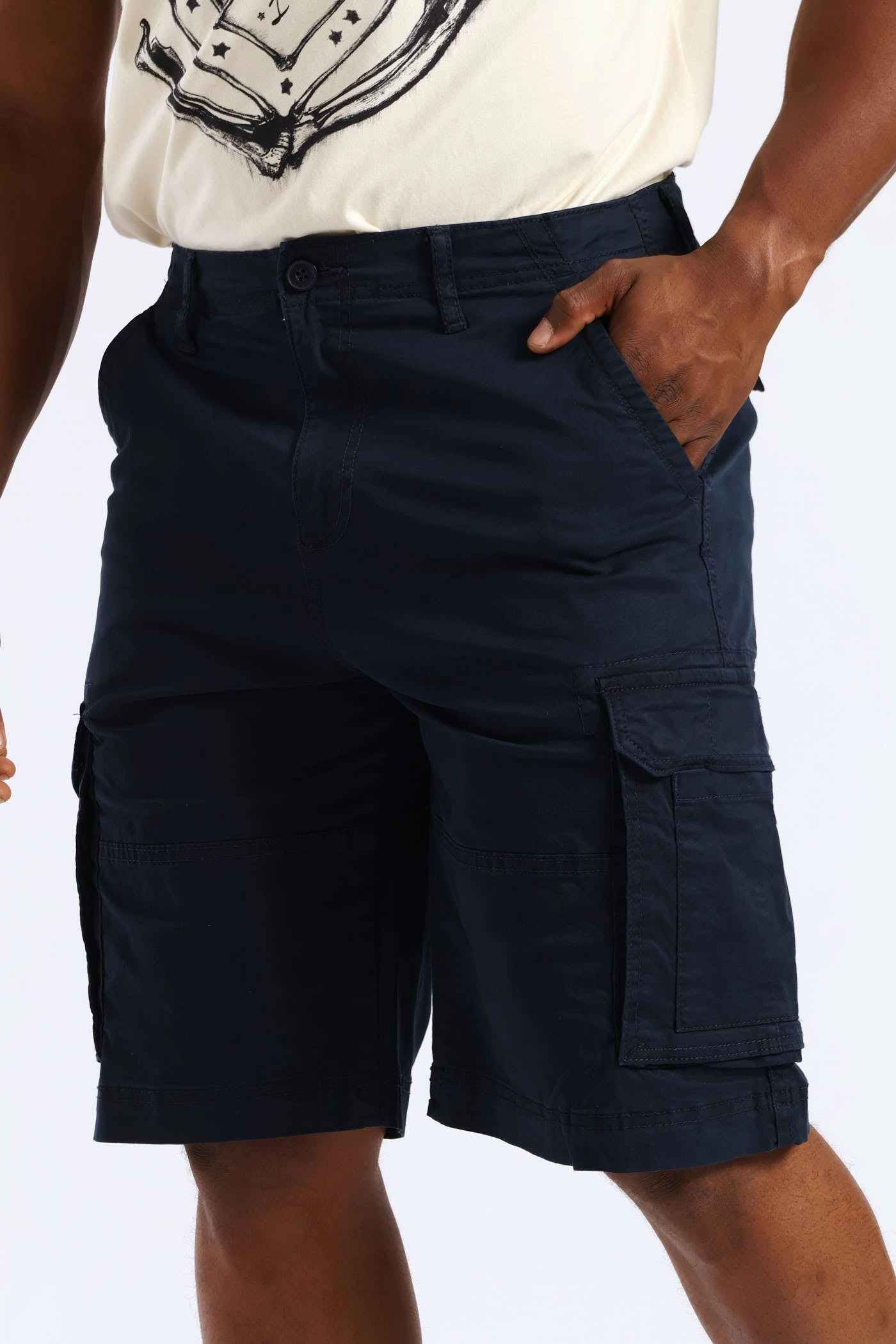 Adaptive Tension Control Chill Comfort Cargo Bellows Short - Navy Movement Design
