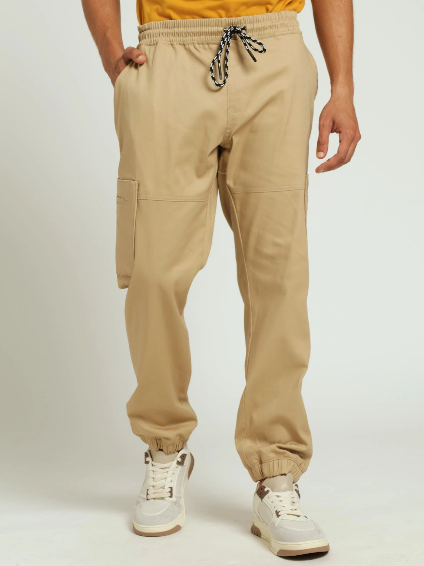 Quick Release Closure Cargo Jogger - Stone
