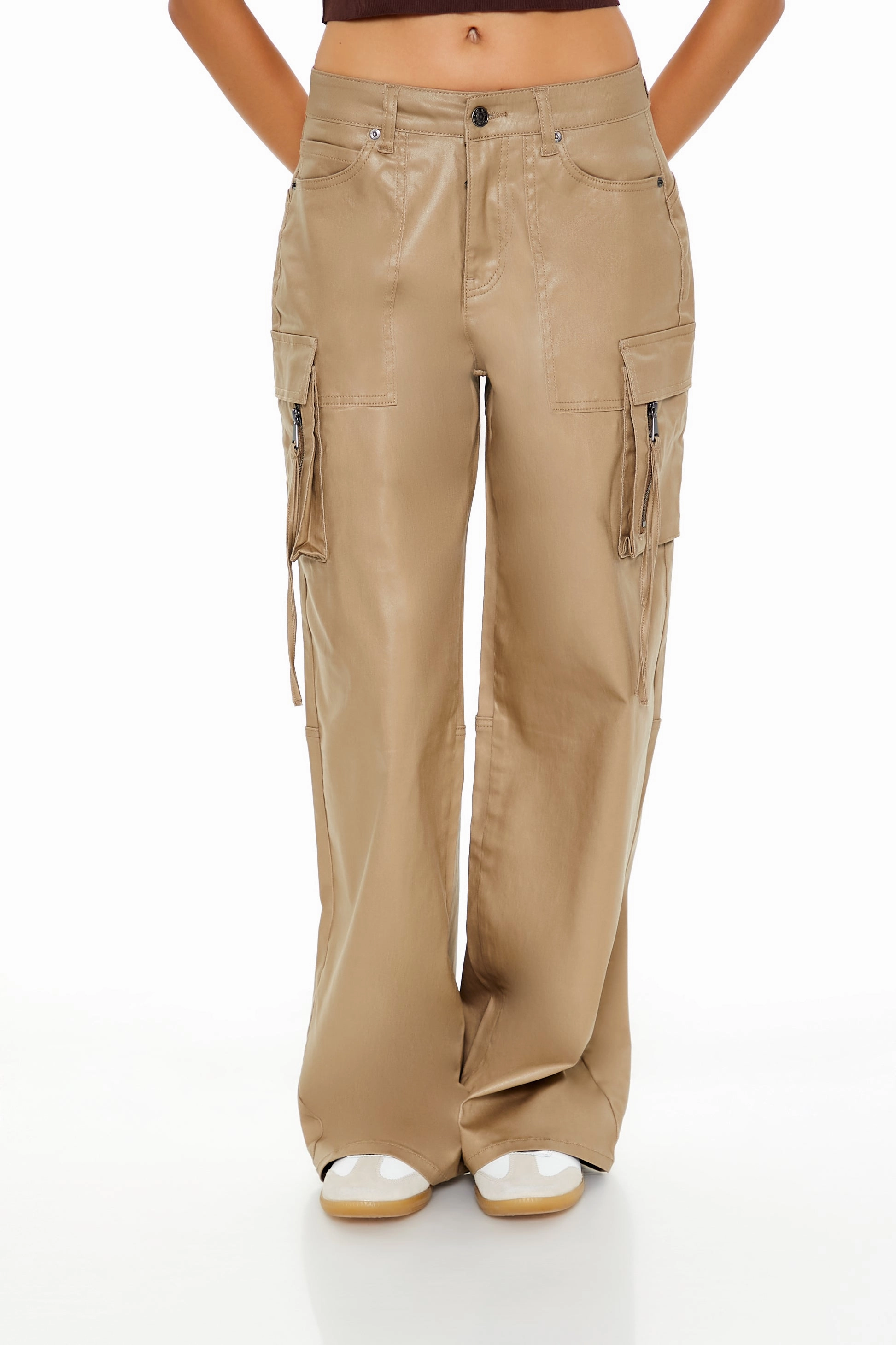 Bootcut shape Cargo Pant - Brown