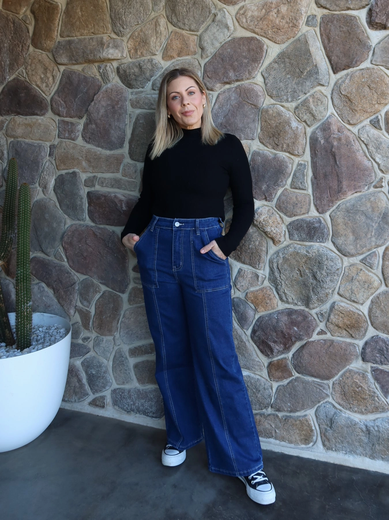 High Quality Classic Wear Earthy Clean Outfit Carlisle Jean