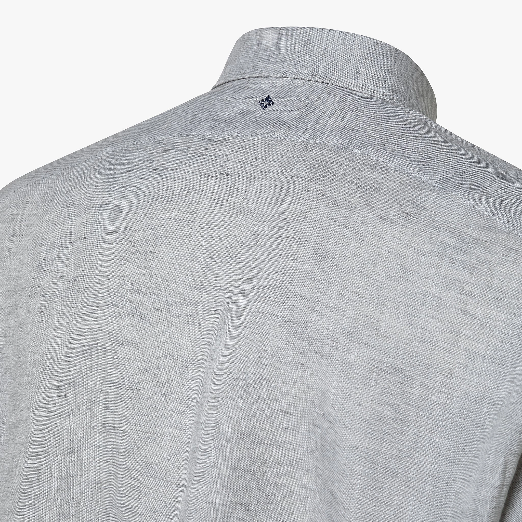 Raimond half-buttoned shirt in Capri Linen (Stone Grey) ComfortFirst Everyday Look