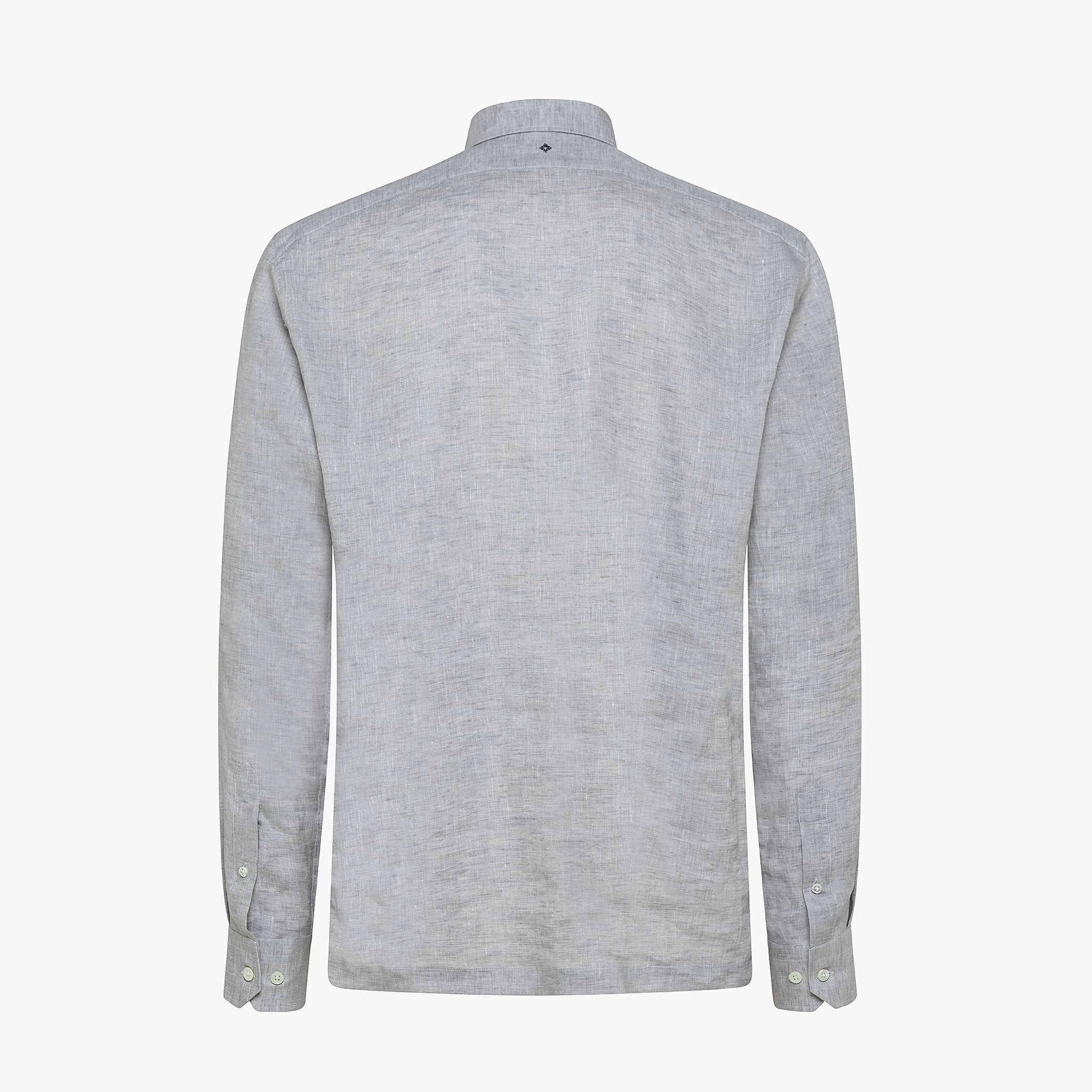 Raimond half-buttoned shirt in Capri Linen (Stone Grey) Minimalistic Wear Flattering Shape